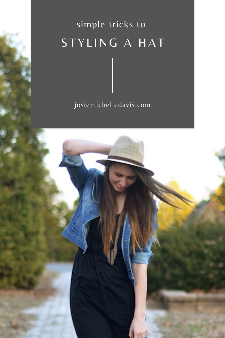 Five Simple Tricks to Styling a Hat - Josie Davis Blog