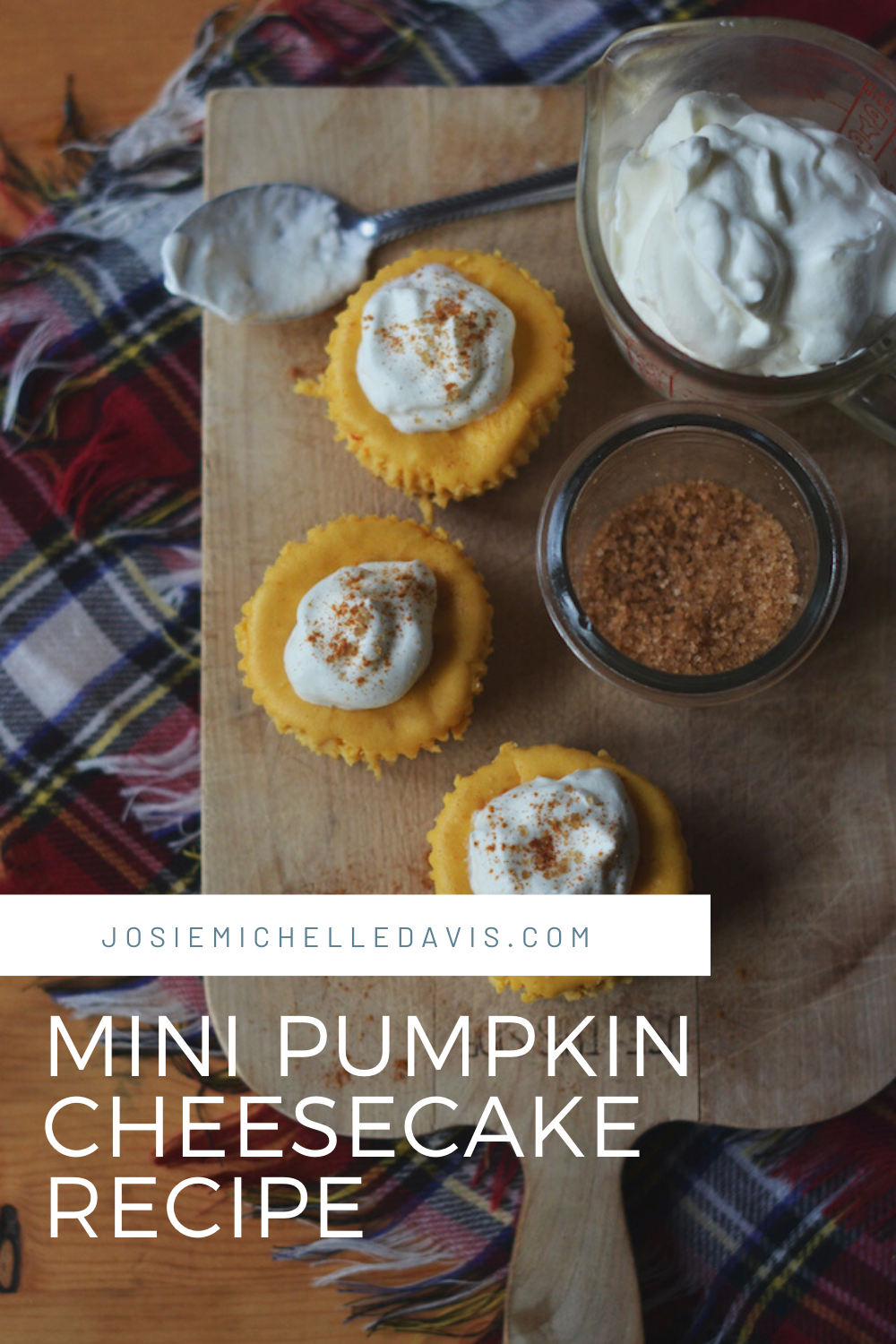 Mini Pumpkin Cheesecake Recipe for Fall