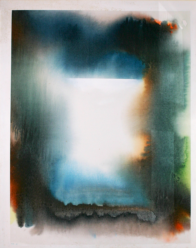 Landscape, 1967, Acrylic on Canvas, 127cm x 100cm, Private Collection