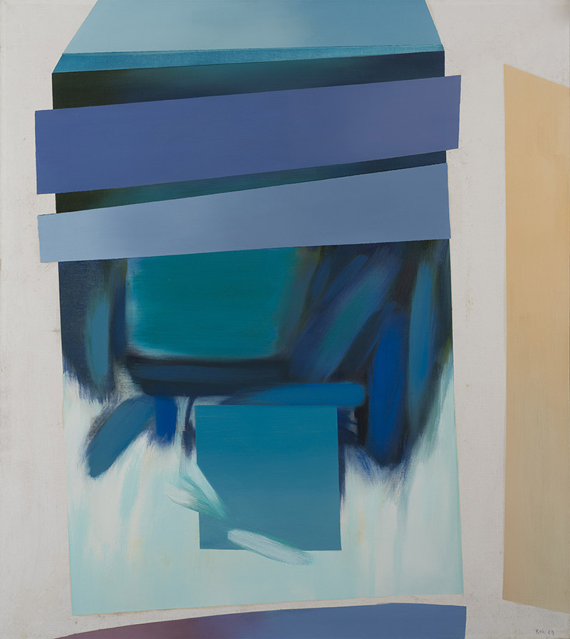 Floating Forms, II, 1969, Oil on Canvas, 127cm x 107cm