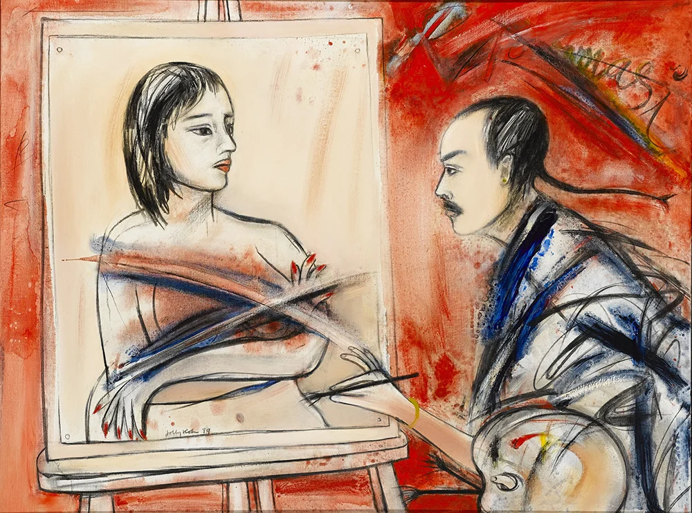Not the Reformasi, 1999, Mixed Media on Canvas, 91x122.JPG