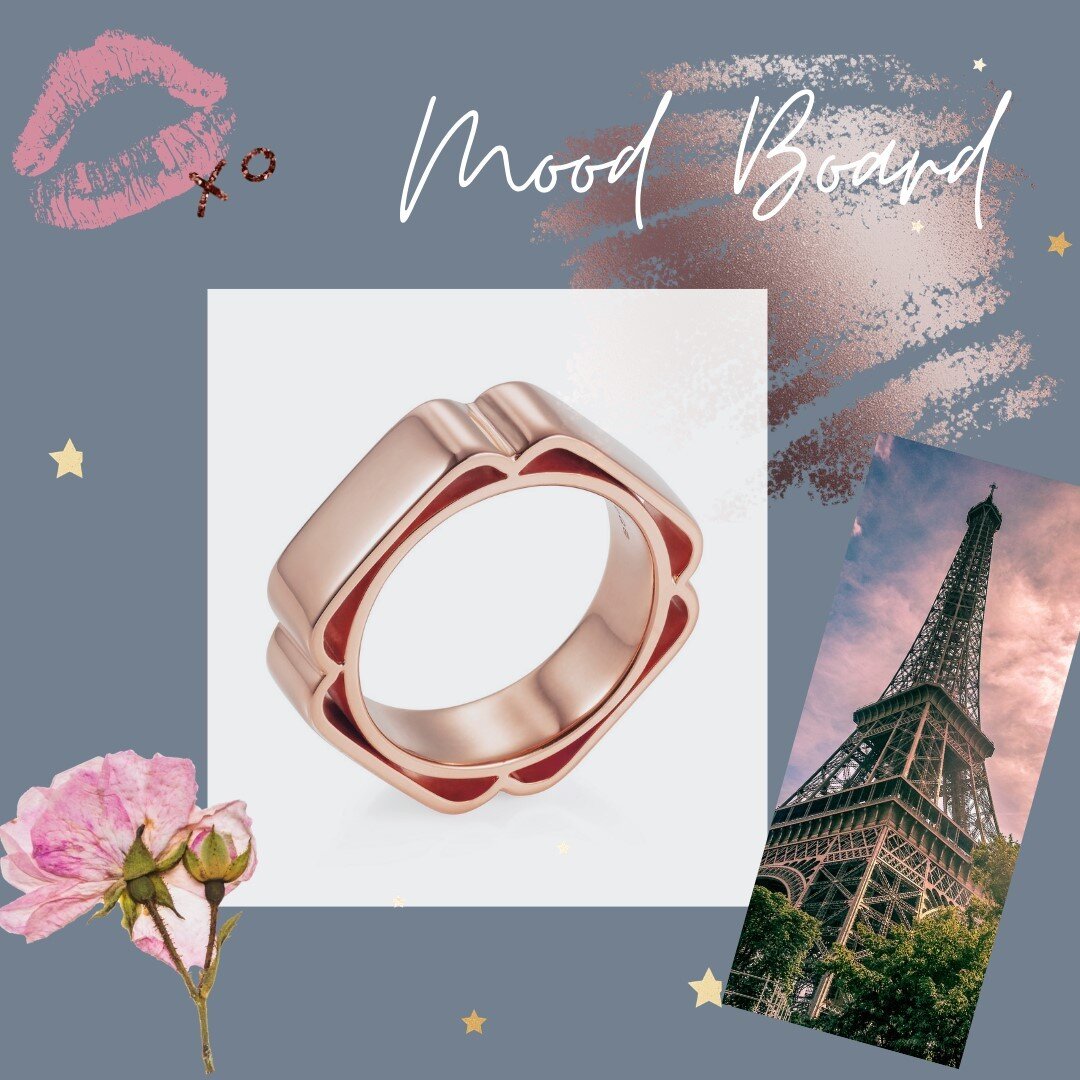 When creating the French Kiss Ring, I was inspired by the romance of Paris; the architectural metalwork of the Eiffel Tower, the soft blush pink tones of fresh ros&eacute; wine or its beautiful rose gold skies at sunset.⠀⠀⠀⠀⠀⠀⠀⠀⠀
⠀⠀⠀⠀⠀⠀⠀⠀⠀
The collec