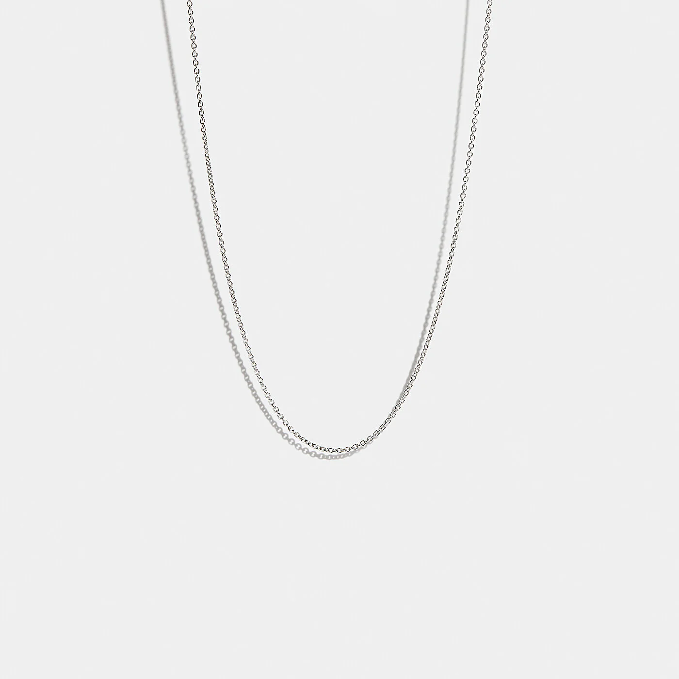 Classic Chain Necklace White gold
