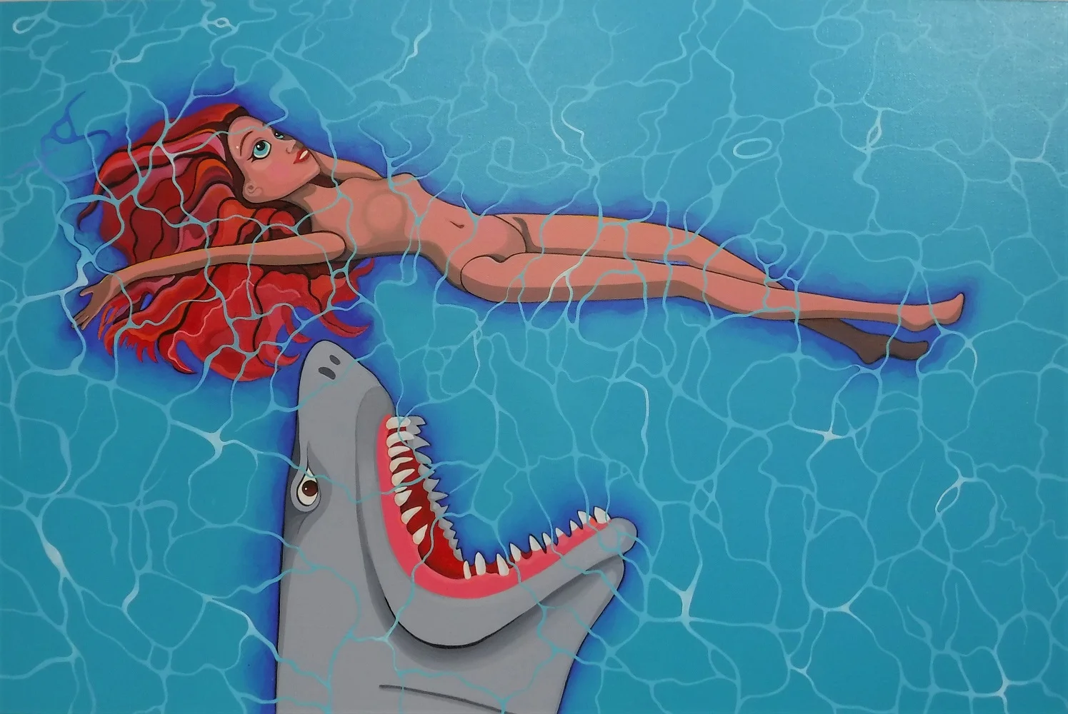 July 6 shark head puppet red haired bbdoll.jpg