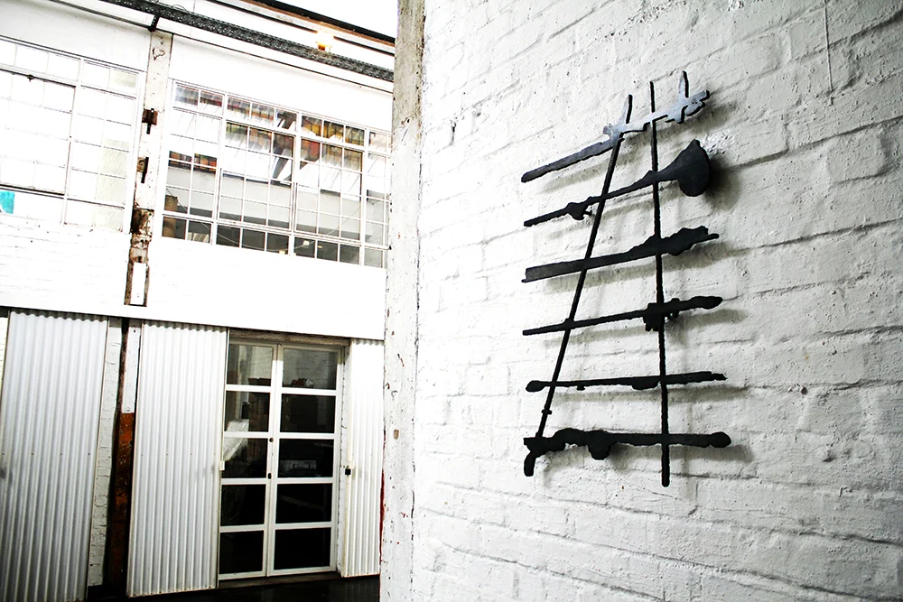 Josie , Mild steel sculpture, 60 x 85 cm, Maboneng Art Week, Arts On Main, Curated by Parts&Labour , Johannesburg, 2015.