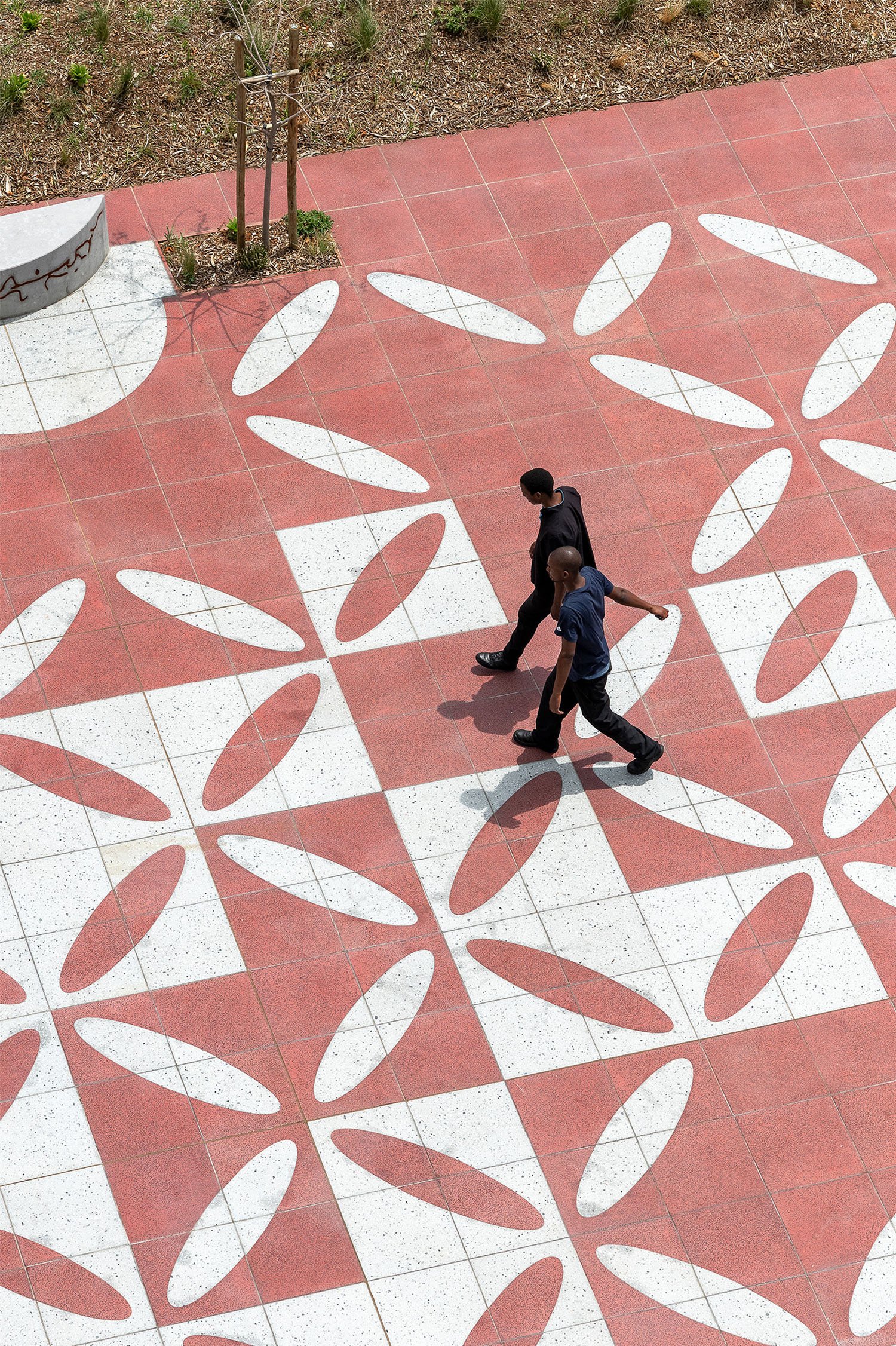The scale of the design is pedestrian-friendly