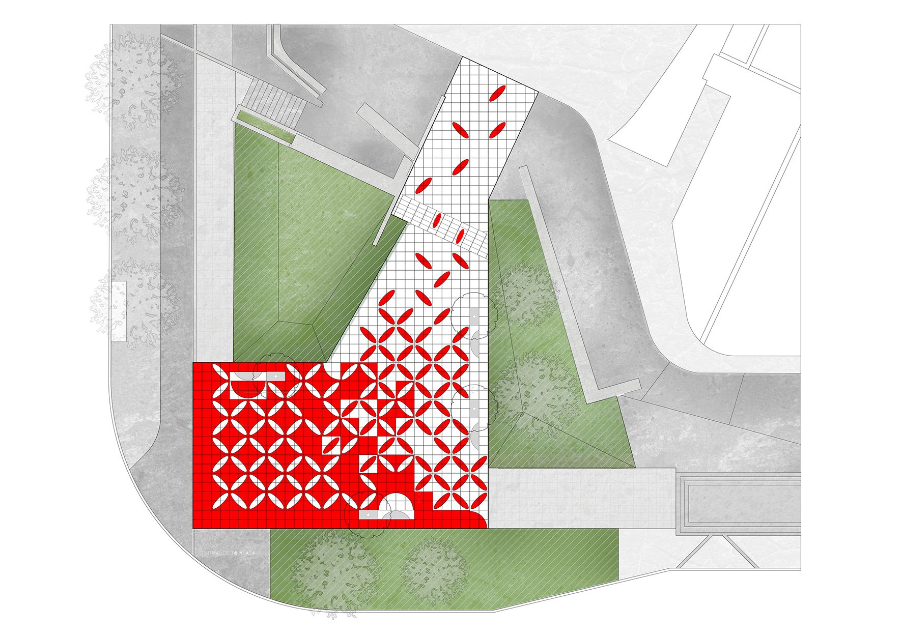 Plan of the piazza