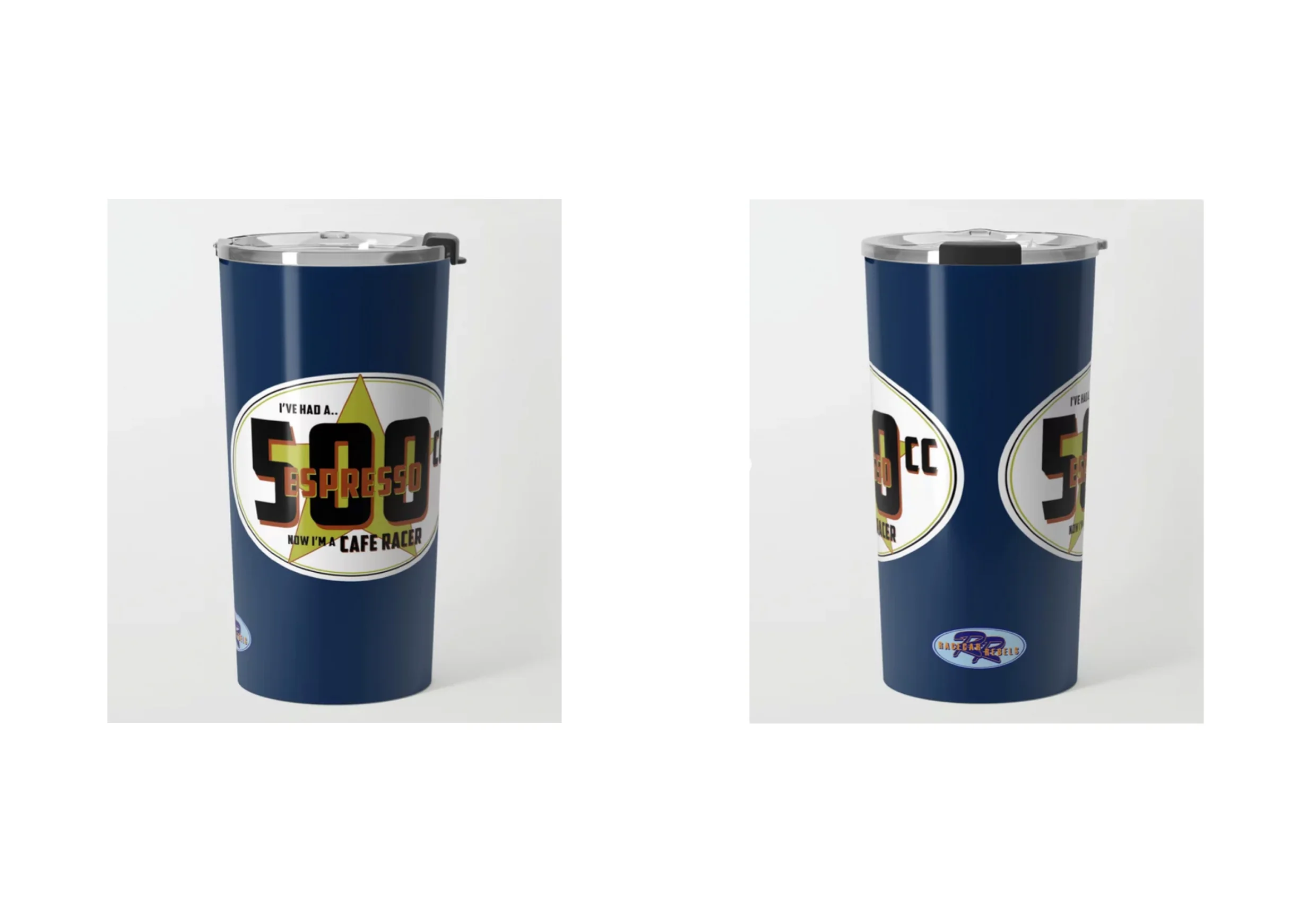 Racecar Rebels Metal Travel Mug