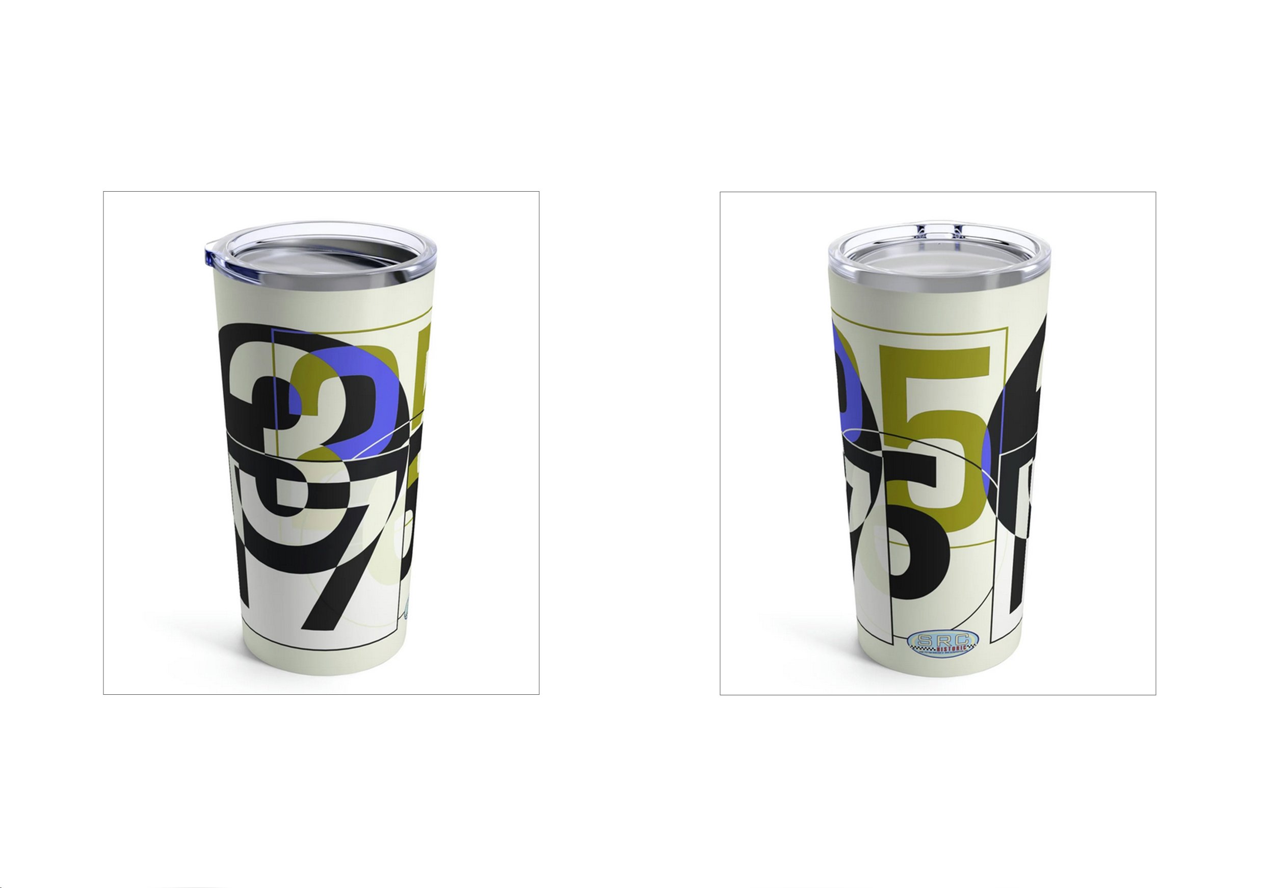 Metal Travel Mug: Race Numbers One