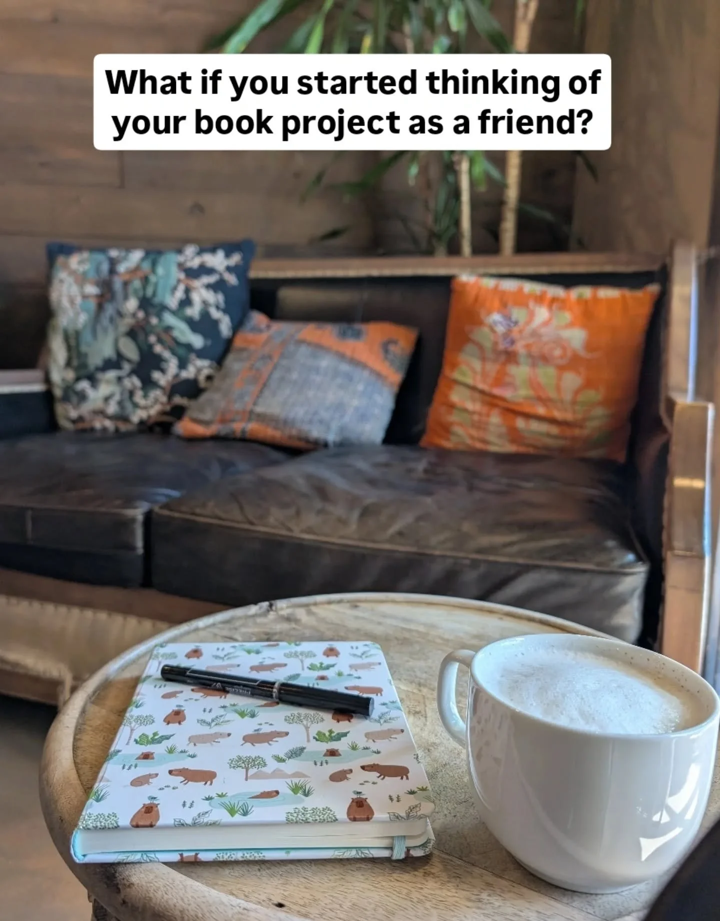 Every book I've written has been a dear friend that I can turn to ✍🏻💛☺️

This may be a non-traditional and quite woo way of looking at it, but it has really helped me to see my book projects as energetic spaces where I can get cozy, be held, and em