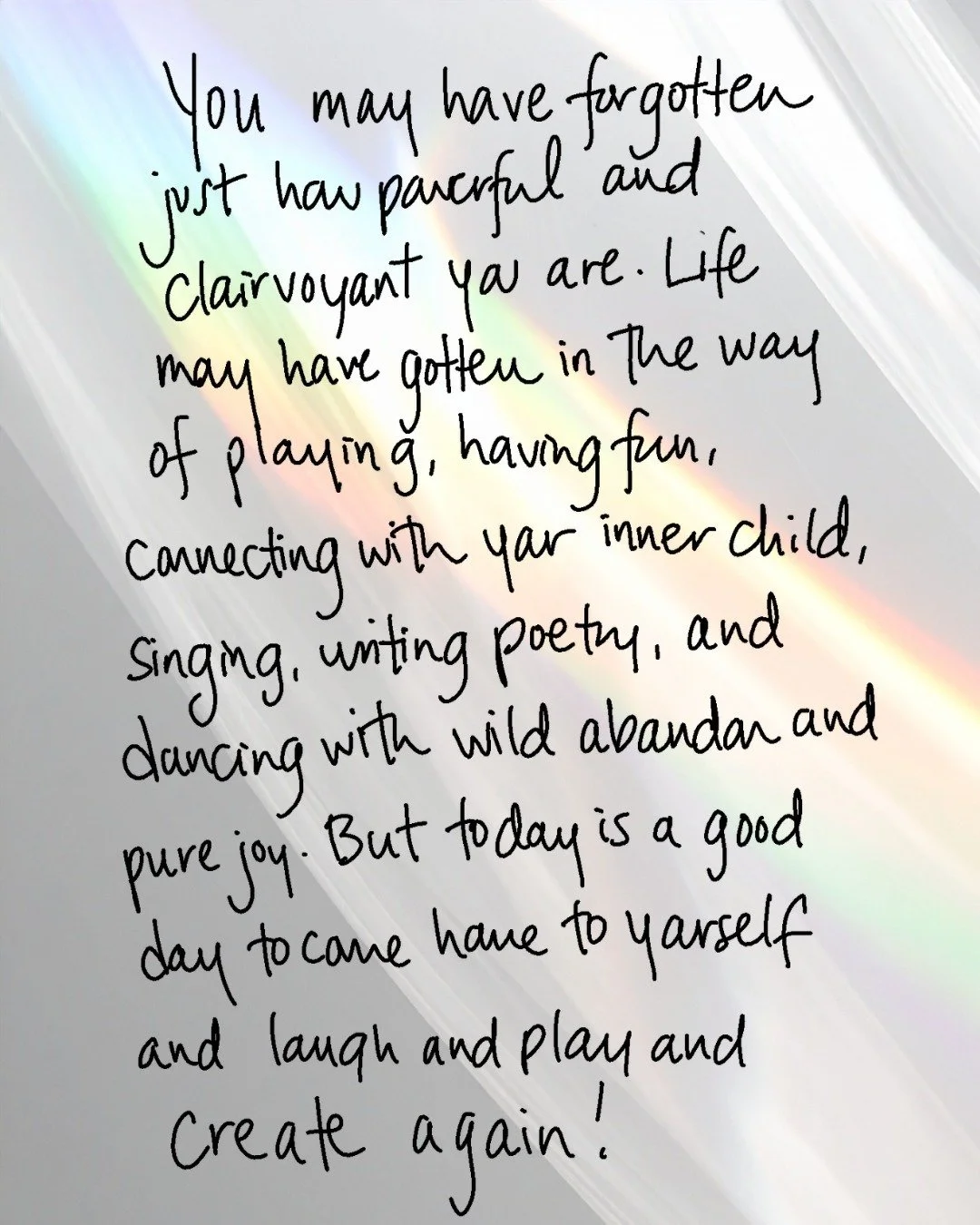 Writing is a journey of reconnecting with your inner child.🥹🦋

May you spend a moment with her today laughing, having fun, and not giving a sh*t what anyone else thinks as you create something beautiful 📙🙏

#innerchild #creativity #bookshaman
