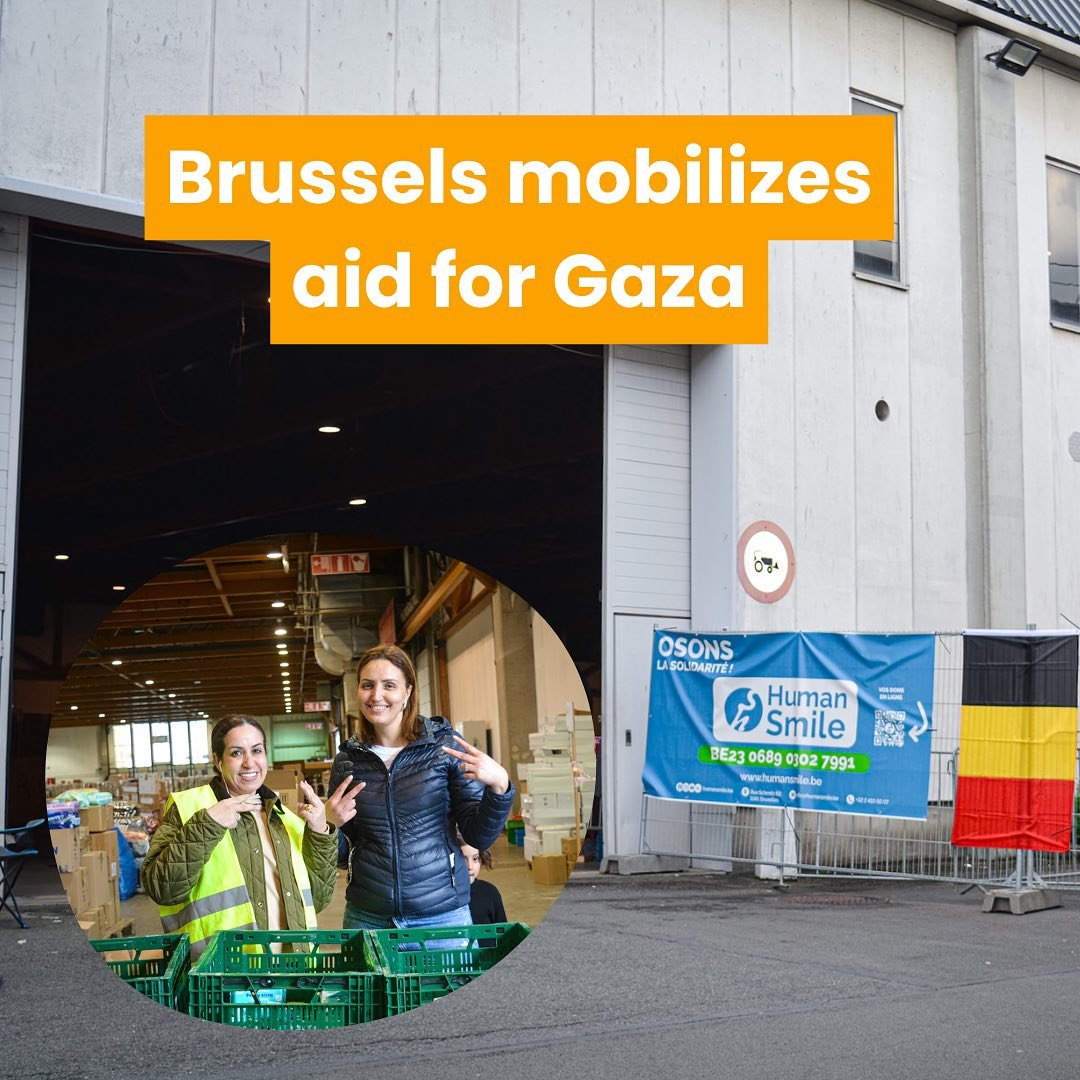 The city of Brussels organized a national donation campaign to gather humanitarian aid for Gaza City. They work in collaboration with Human Smile, a Belgian charity organization. 

Why did they wait so long to do this? The city of Brussels says they 