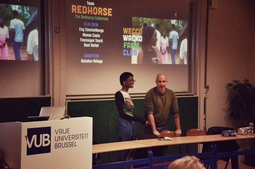 We screened our documentary &lsquo;Wecco Wacko Farm Club&rsquo; last week for journalism students of @vubrussel and @universiteitleiden! Thanks a lot for letting us be part of your exchange and for the indepth questions (and compliments) afterwards! 
