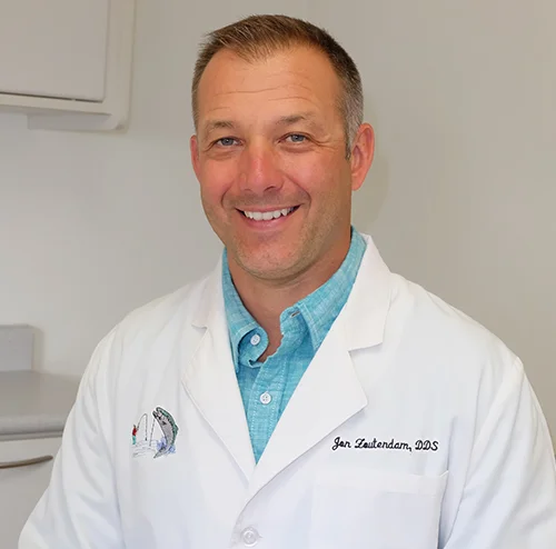 Jonathan Zoutendam, DDS Dr. Zoutendam is a 1998 graduate of the University of Detroit Mercy Dental School. While in school he received the student achievement award for endodontics, and the Quintessent award for academic achievement. After dental school he completed a one-year general practice residency at the Ann Arbor VA hospital. He then moved to Traverse City to start his dental practice. Dr. Zoutendam enjoys spending time with his family and fly fishing. He always is interested in a good fishing story, so come on by and tell him your latest adventure!