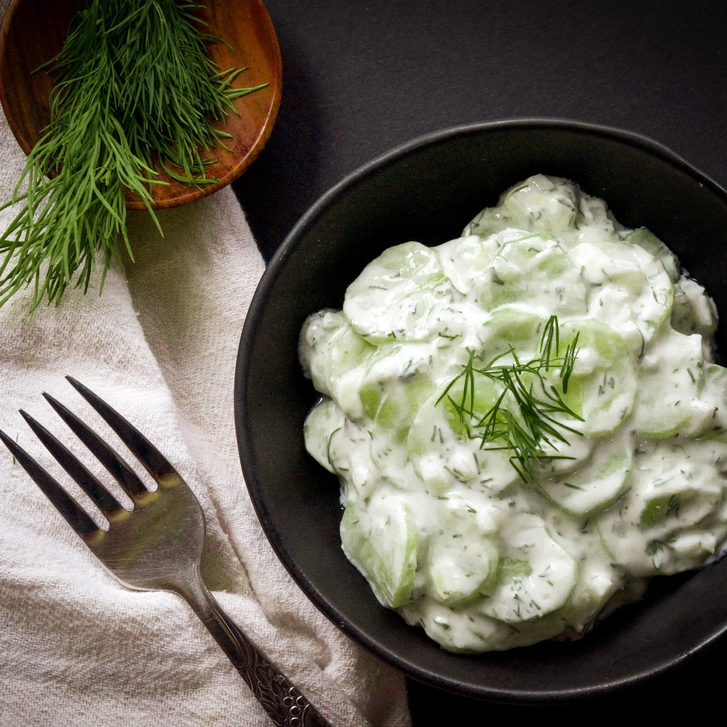 Creamy Cucumber Salad (Gurkensalat)