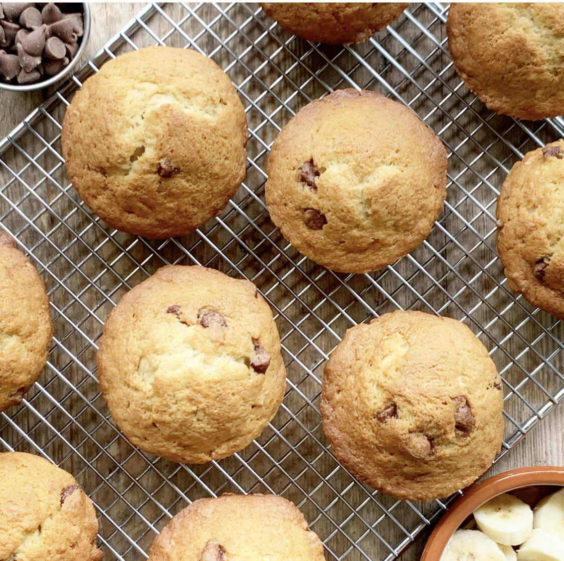 Banana chocolate chip mUffins