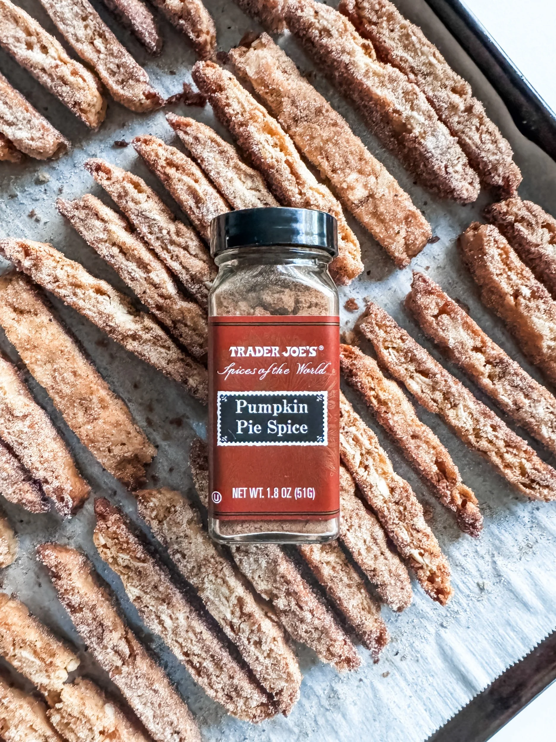 Pumpkin spice Mandel bread cookies 