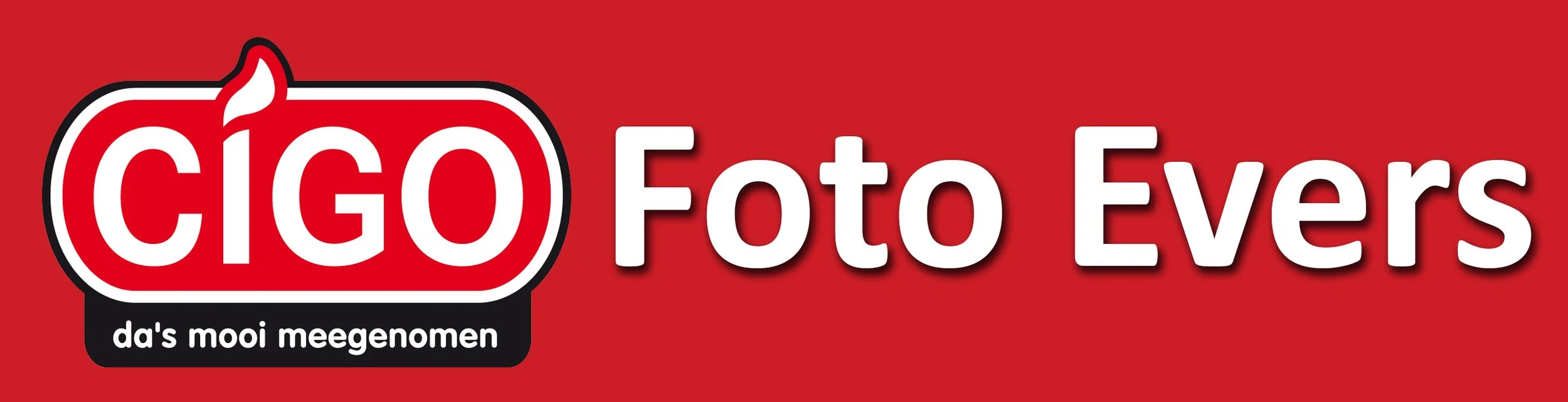 Groot logo van CIGO Foto Evers in Schoorl