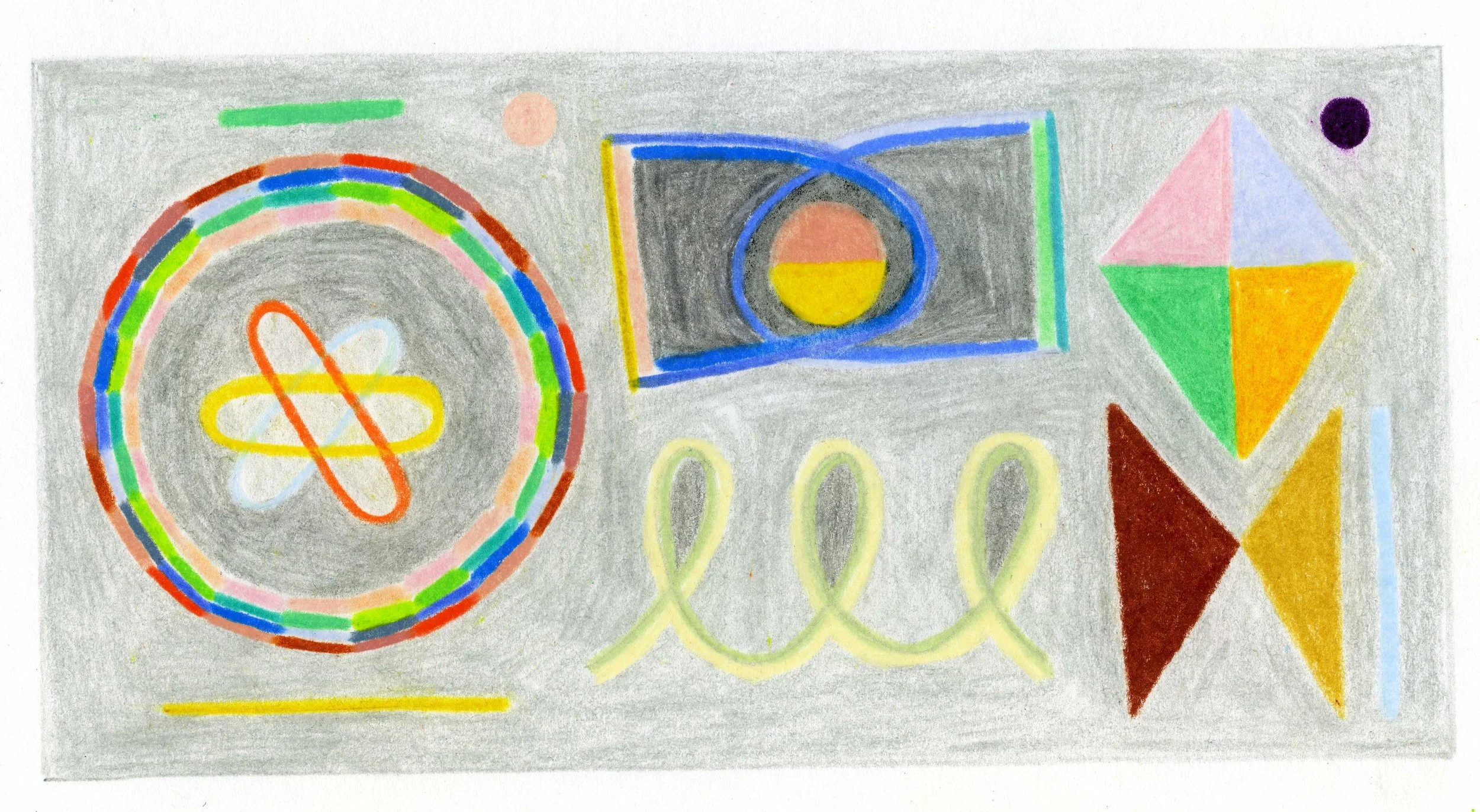 Mid Century Science 3.5” x 6.75” colored pencil on bristol paper 2019