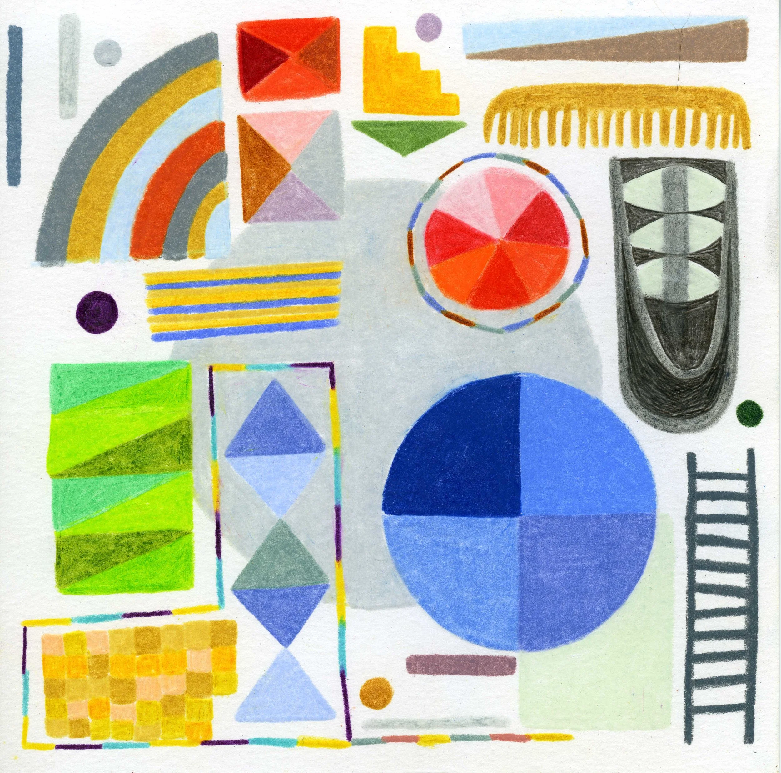 Circus in Spring , 6” x 6”, 2019