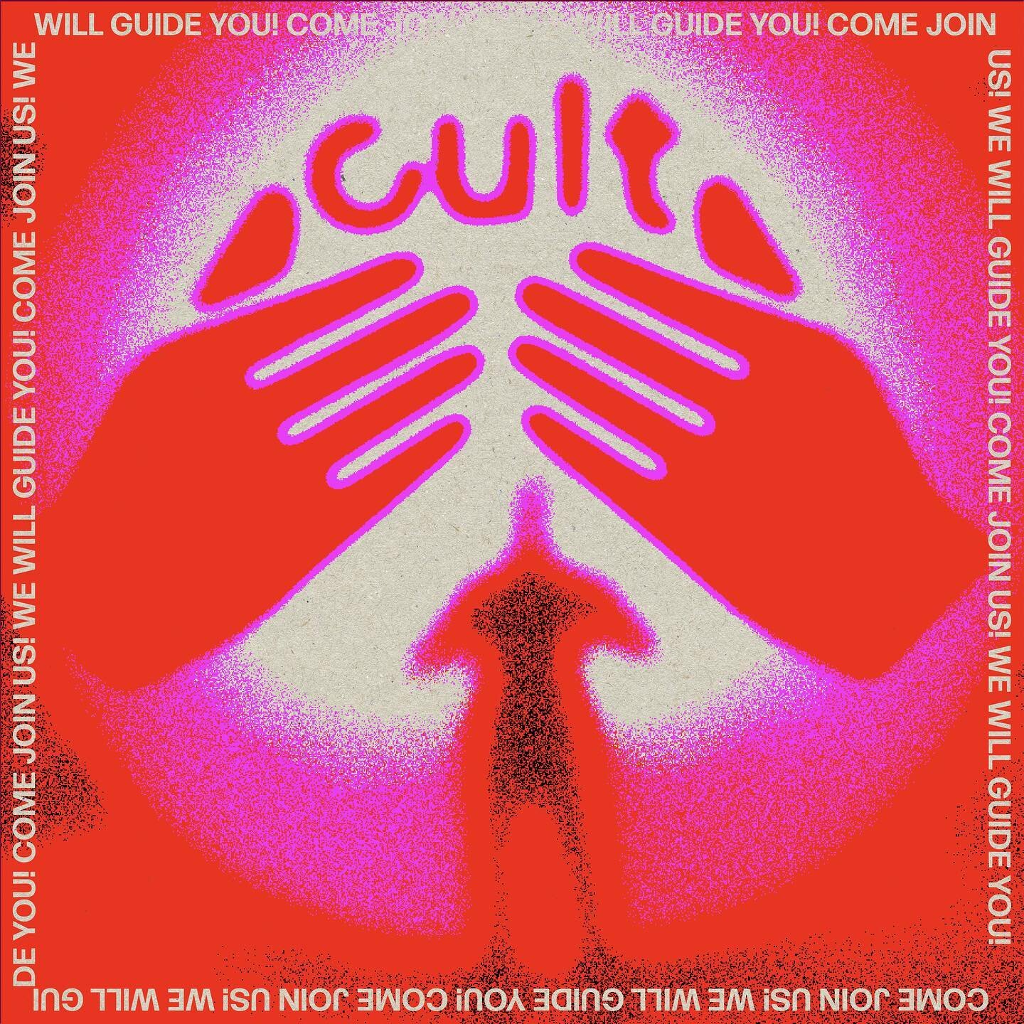 Hi 🛐 I branded a fake cult named cult for no reason 💗 I hope you like it and will join 🫡 special thanks to @craiyonai for helping provide imagery