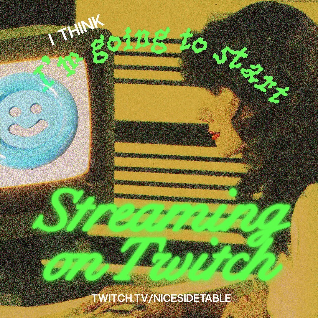 Not making any concrete plans but I will use this when telling y&rsquo;all when to tune in. Also I used ai to make this photo. K luv u