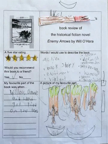 Classroom visit | Enemy Arrows by Will O'Hara