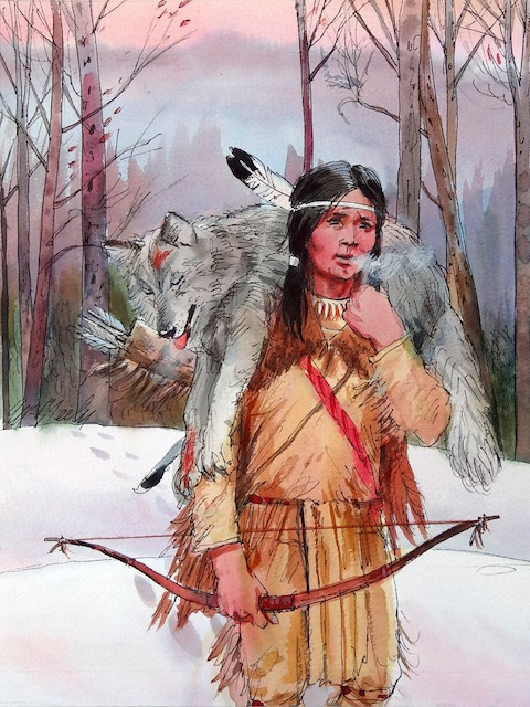 Hunting | Enemy Arrows by Will O'Hara | illustration by artist Tom McNeely
