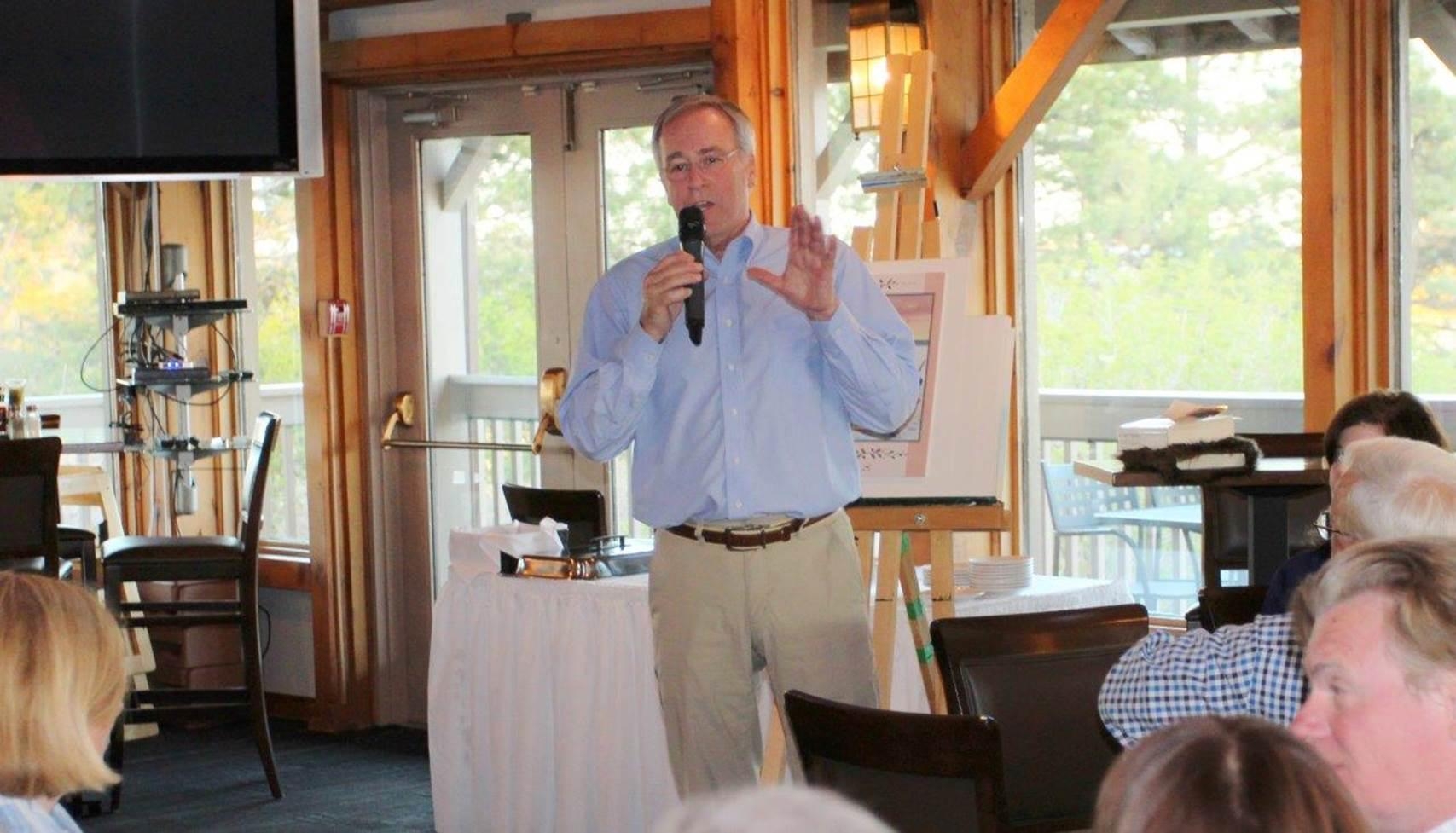 Enemy Arrows author Will O'Hara presents his book at Mimico Cruising Club