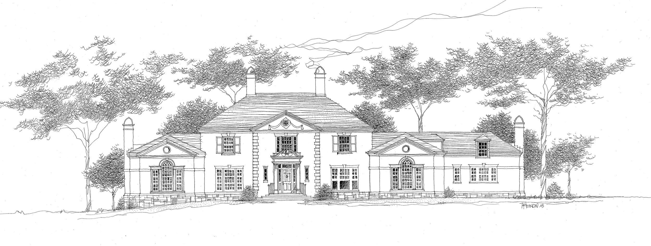 Jensen Colonial Elevation BW.jpg