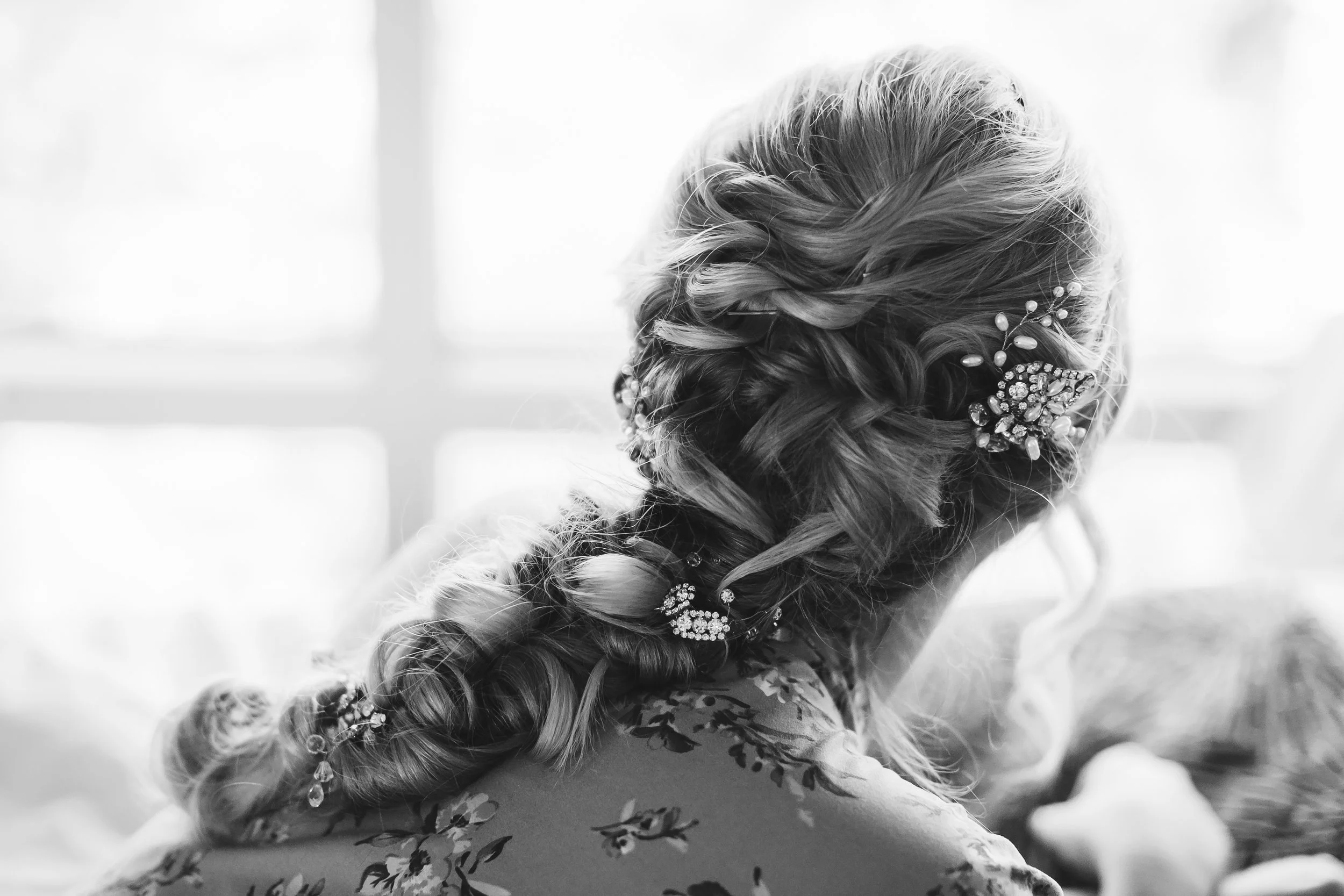 Bride romantic fishtail braid by Vanity Belle in Orange County (Costa Mesa) and San Diego (La Jolla). www.thevanitybelle.com