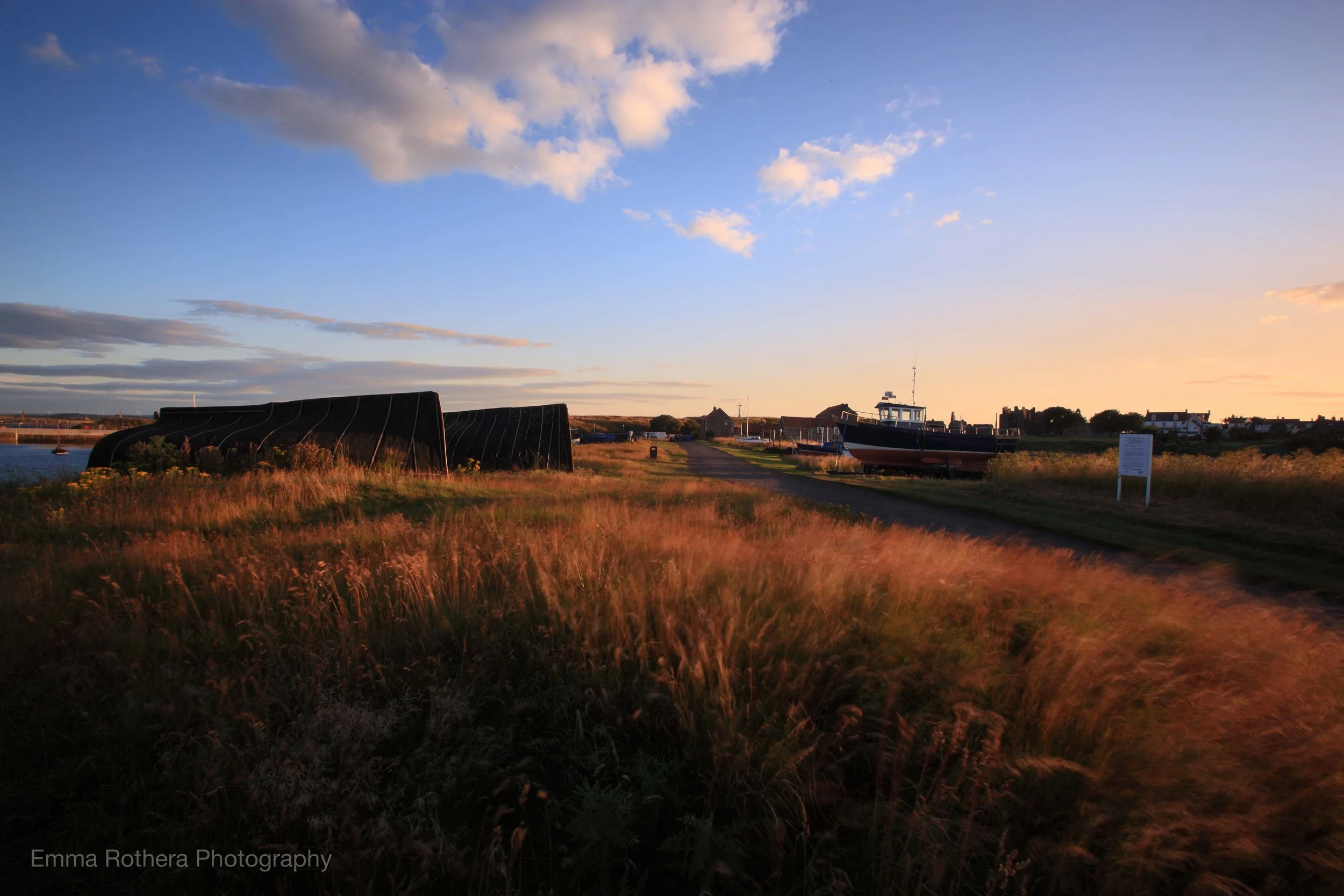 Autumn Harbour Morning Light, Holy Island, Northumberland