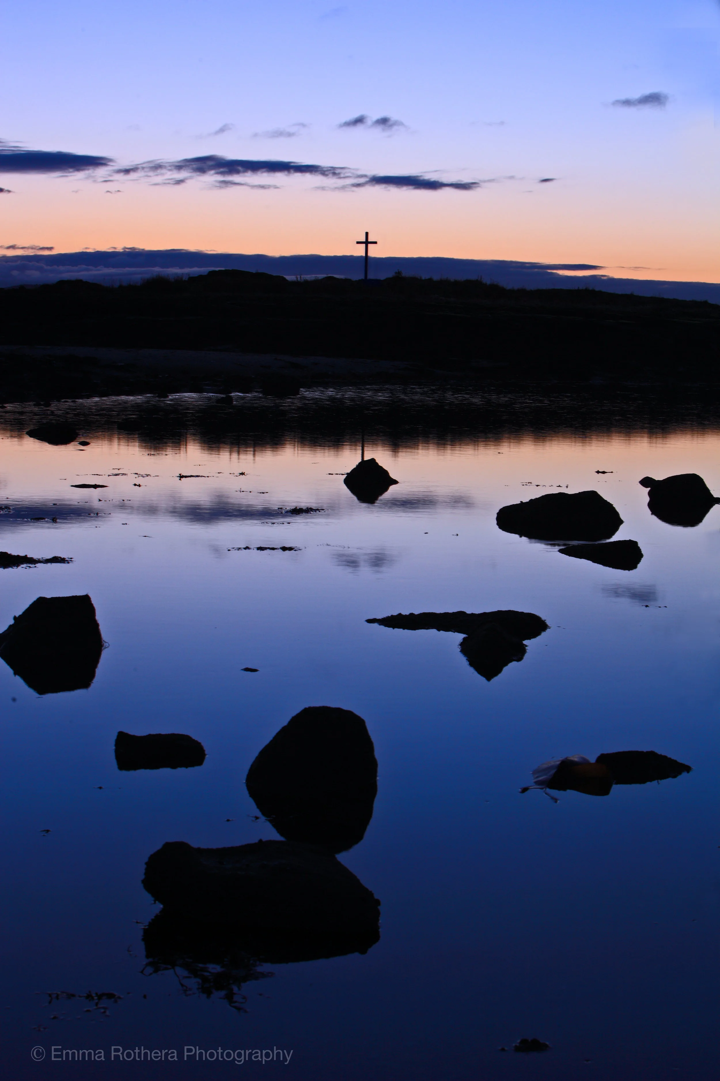 St Cuthbert's Island Autumn Last Light, Holy Island, Northumberland
