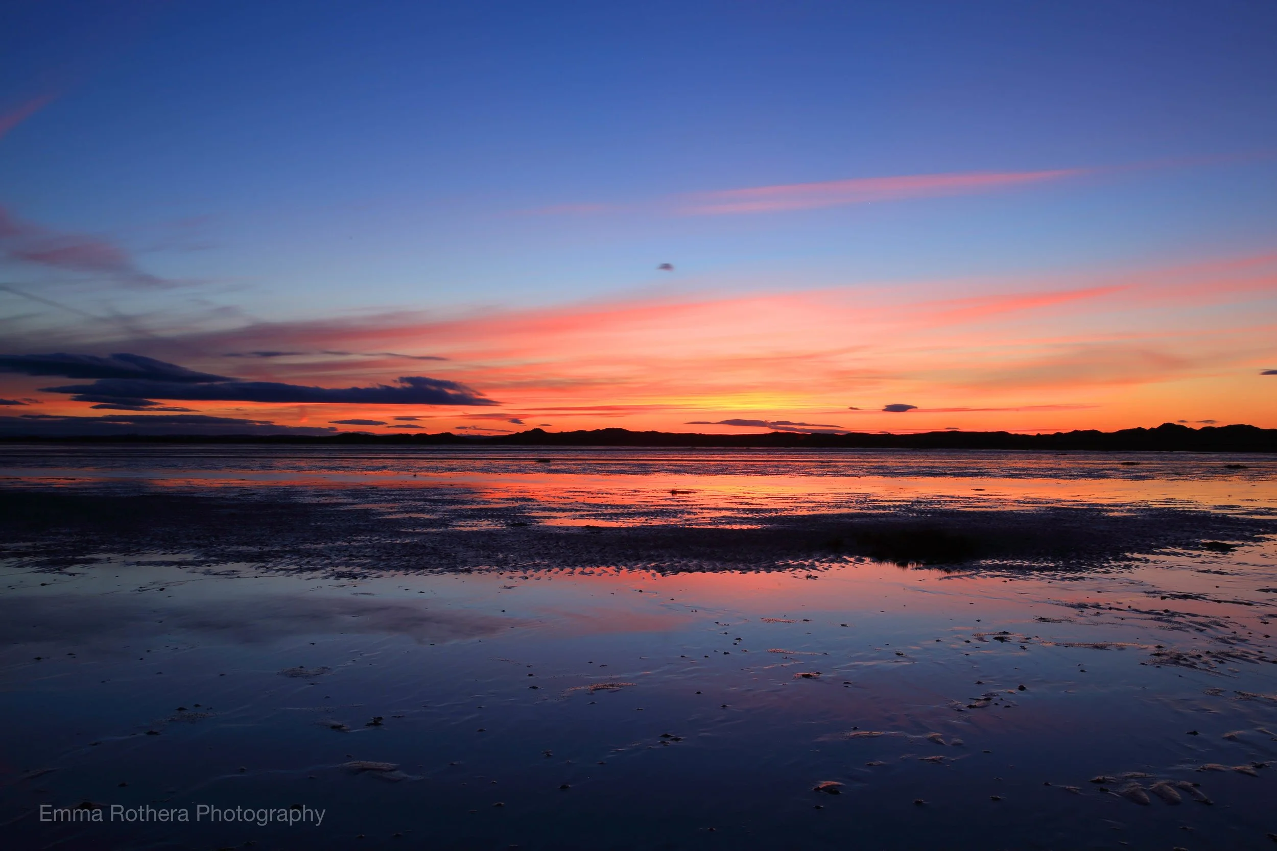 Sunset Seascape, Holy Island Causeway, Northumberland