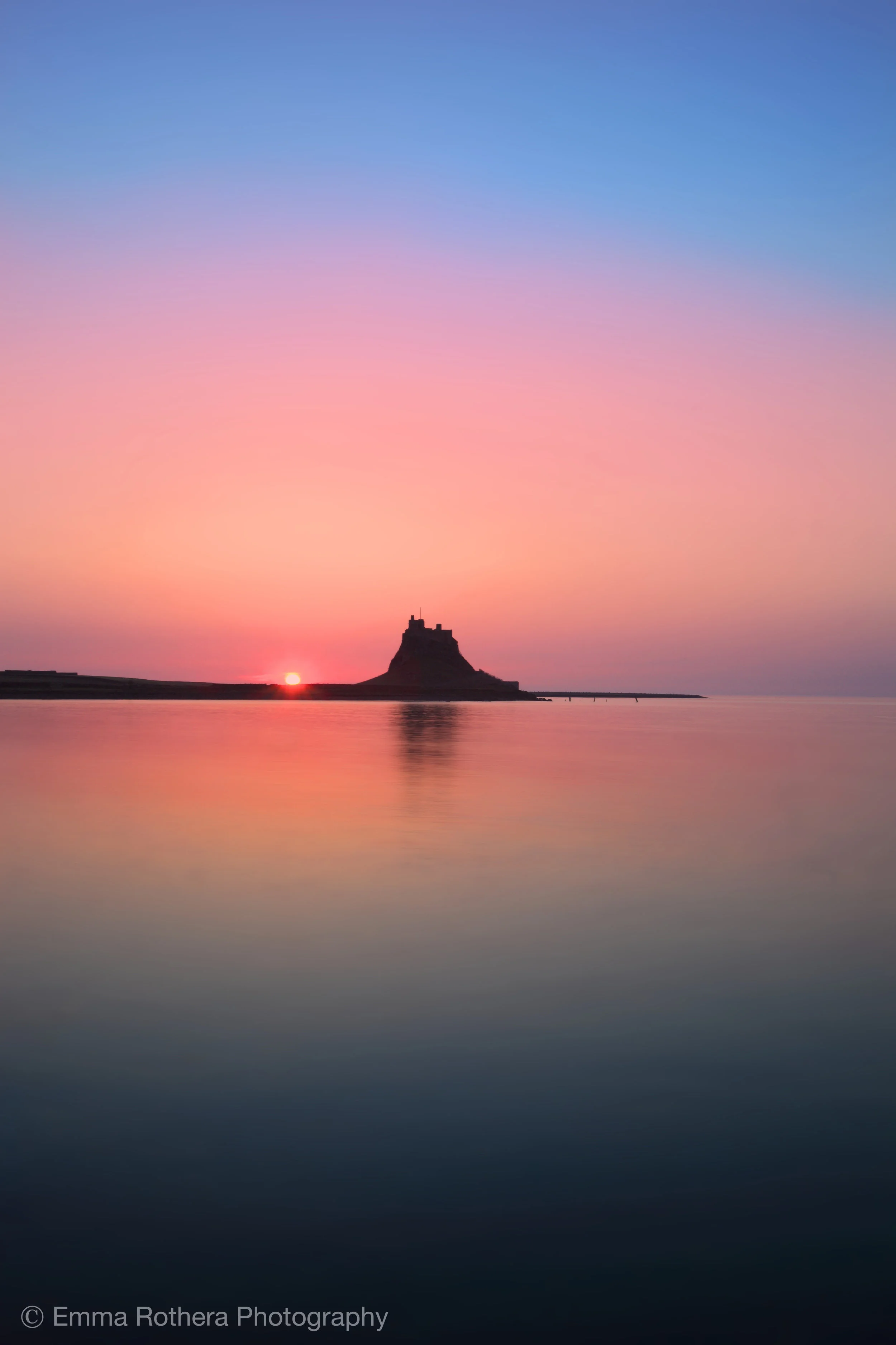 Lindisfarne Castle Sunrise, Holy Island, Northumberland