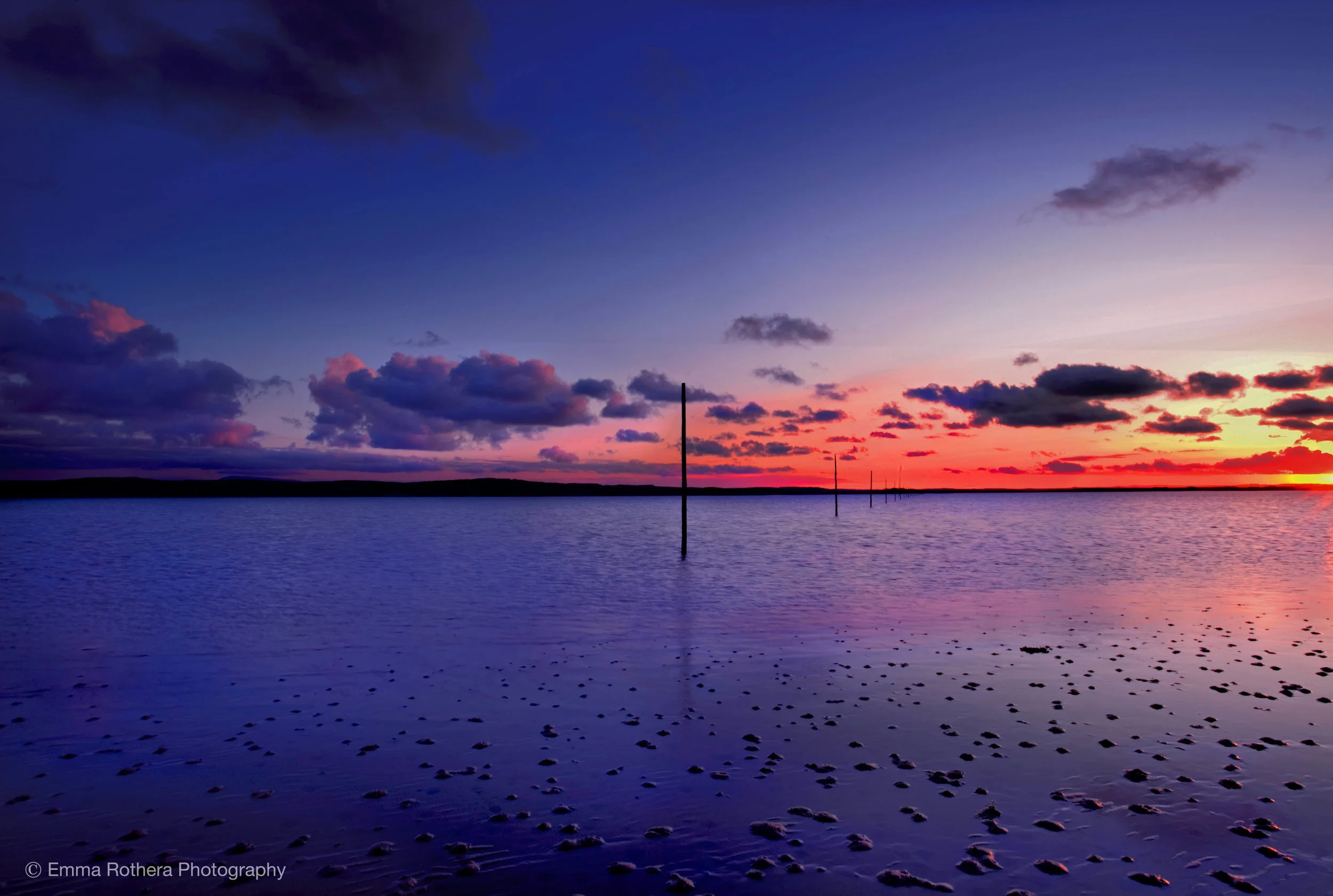The Pilgrims Way Calm Summer Sunset, Holy Island, Northumberland