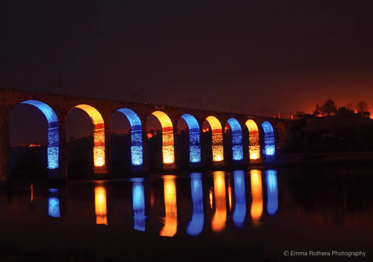 Royal Border Bridge, Evening Light, Berwick-Upon-Tweed, Northumberland
