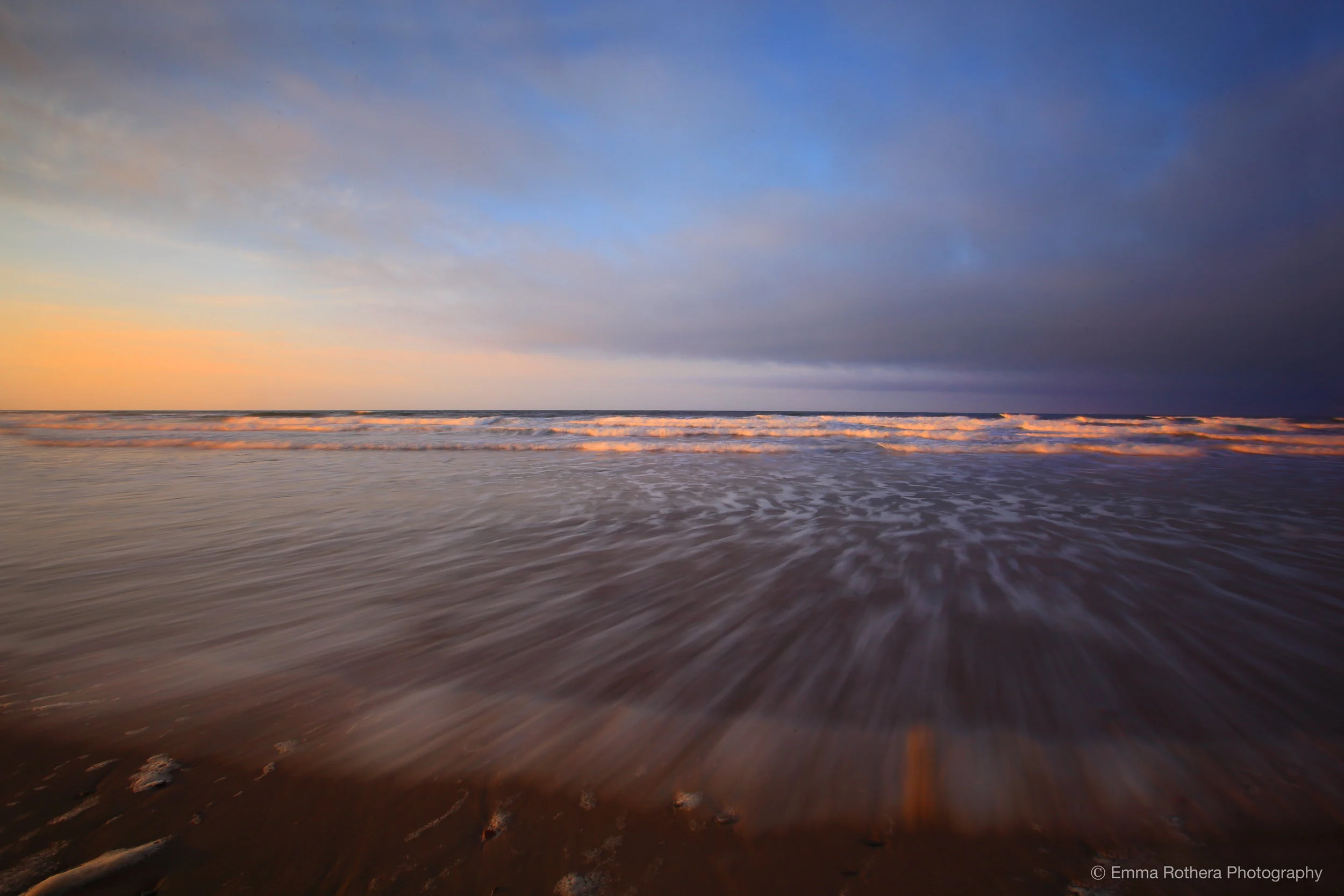 Cheswick Sands, Golden Hour Seascape, The Northumberland Coast, Northumberland