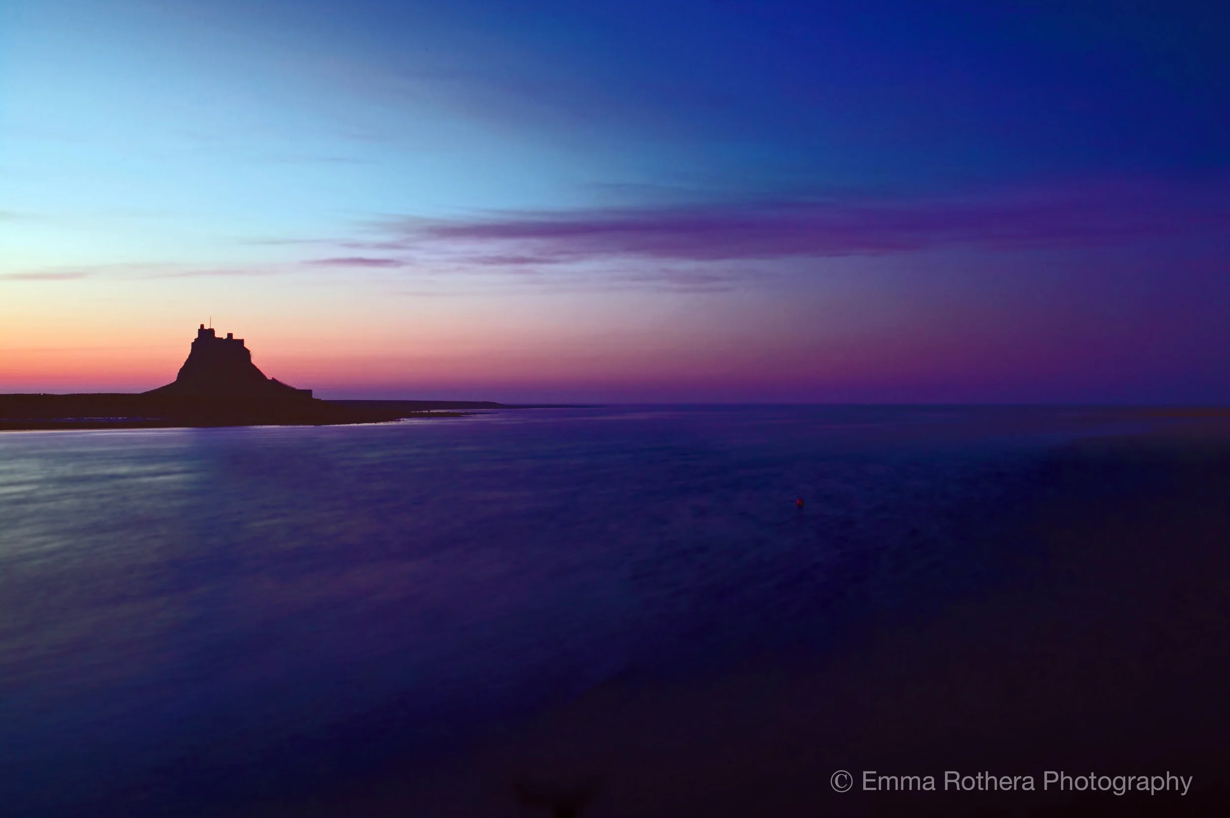Lindisfarne Castle Long Exposure Sunset, Holy Island, Northumberland