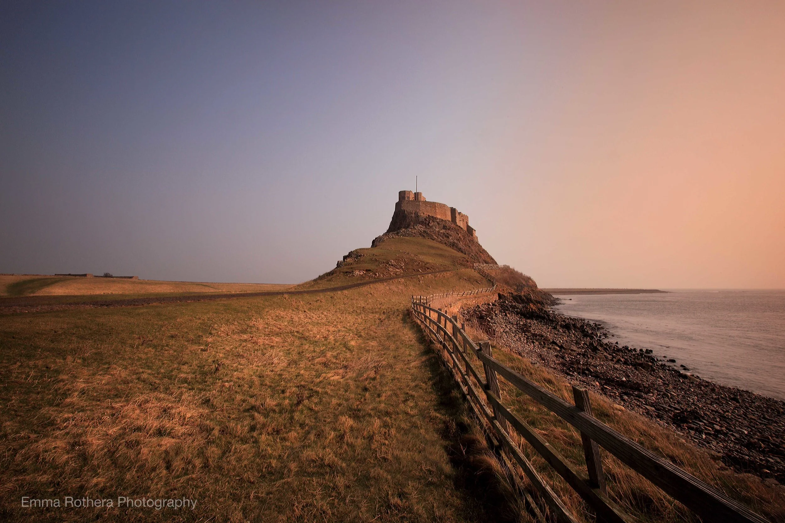 Lindisfarne Castle Spring Light After The Mist, Holy Island, Northumberland