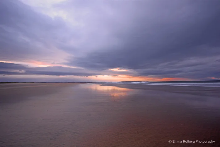 The North Shore at Dusk, Holy Island, Northumberland