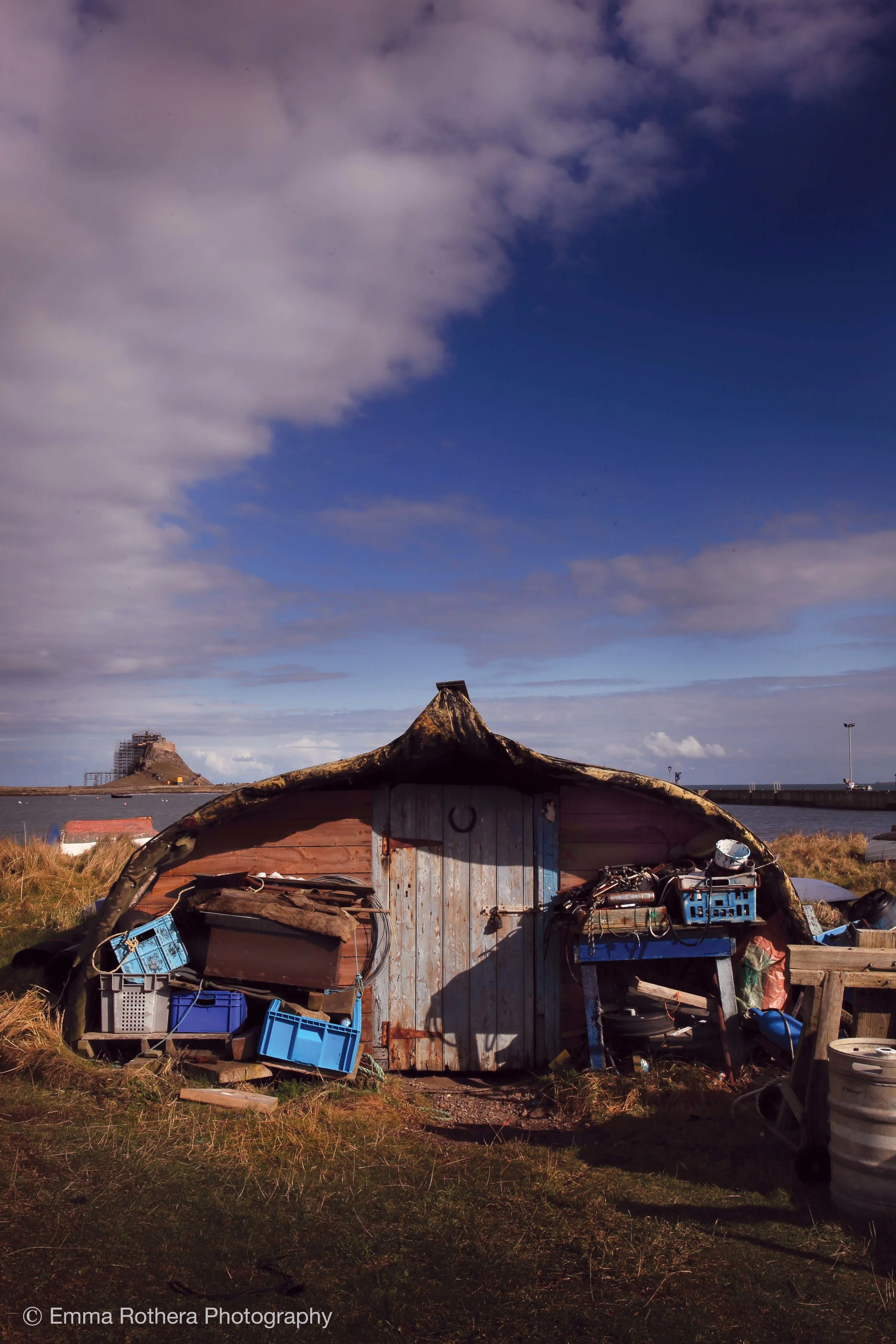 Lindisfarne Castle, Upturned Boat Shed, Holy Island