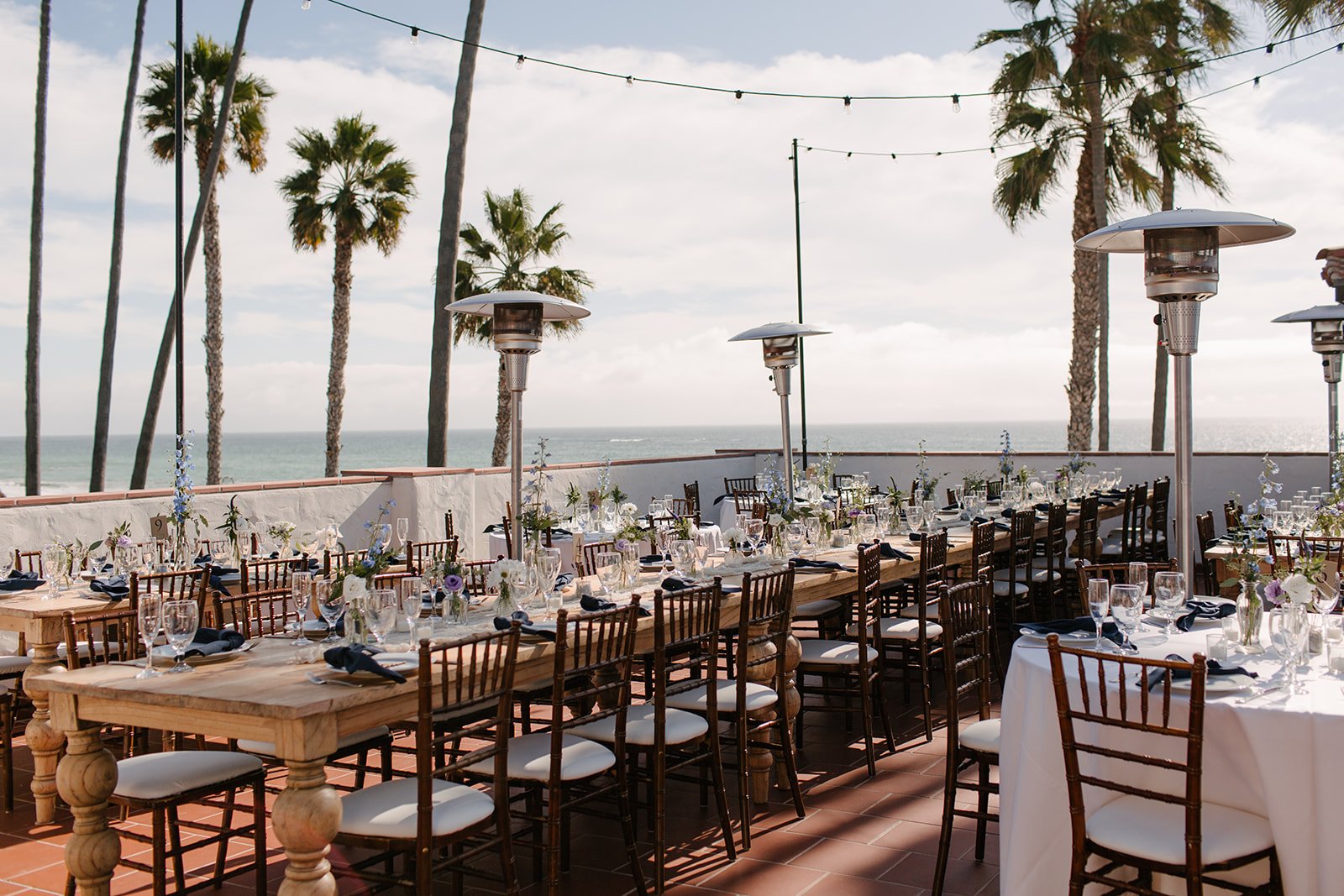 southern-california-wedding-venue-pacific-coast-ocean-views-waterfront-spanish-style-socal-san-diego-wildflower-bud-vases