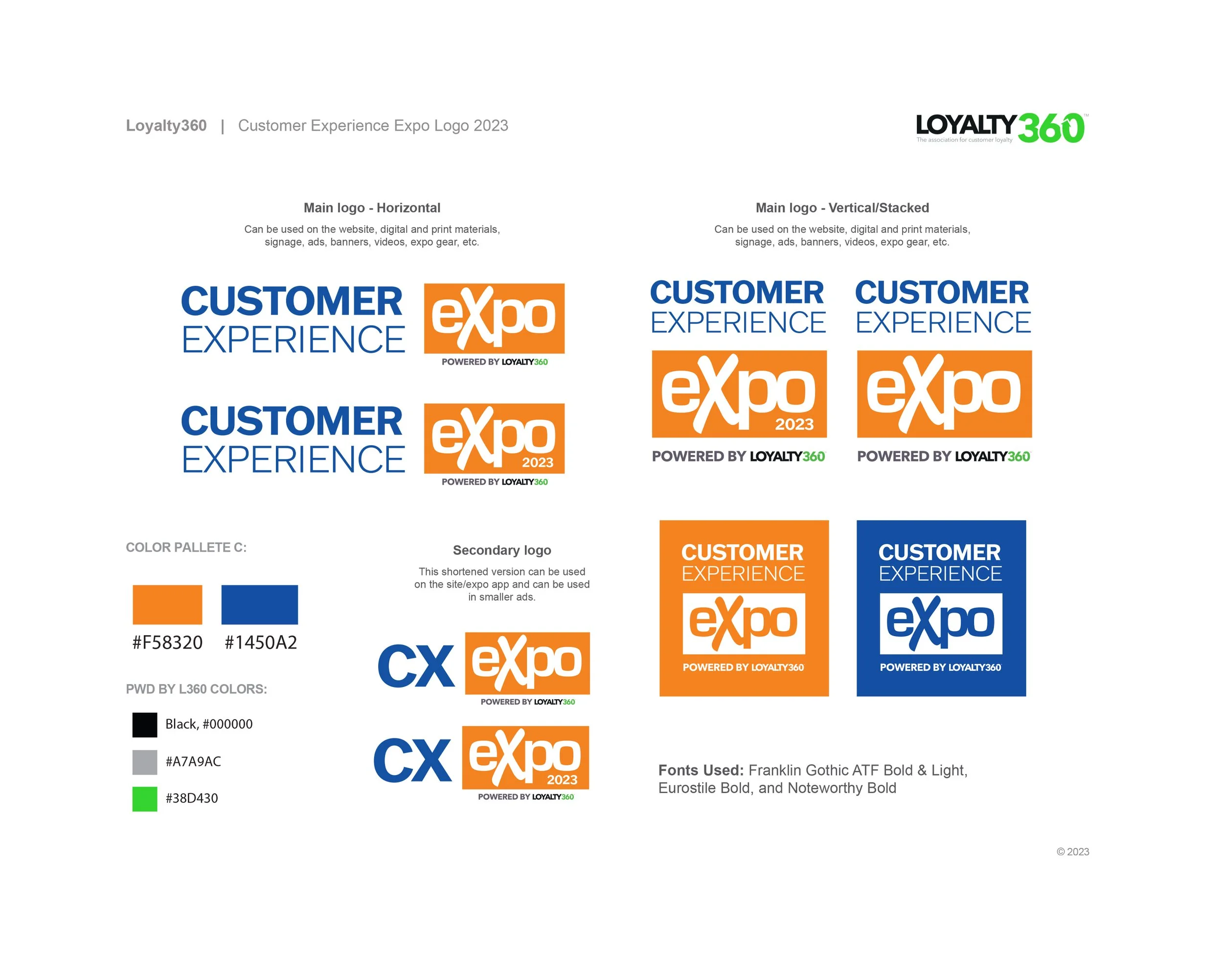 Loyalty360: Customer Experience Logo Design and Style Guide