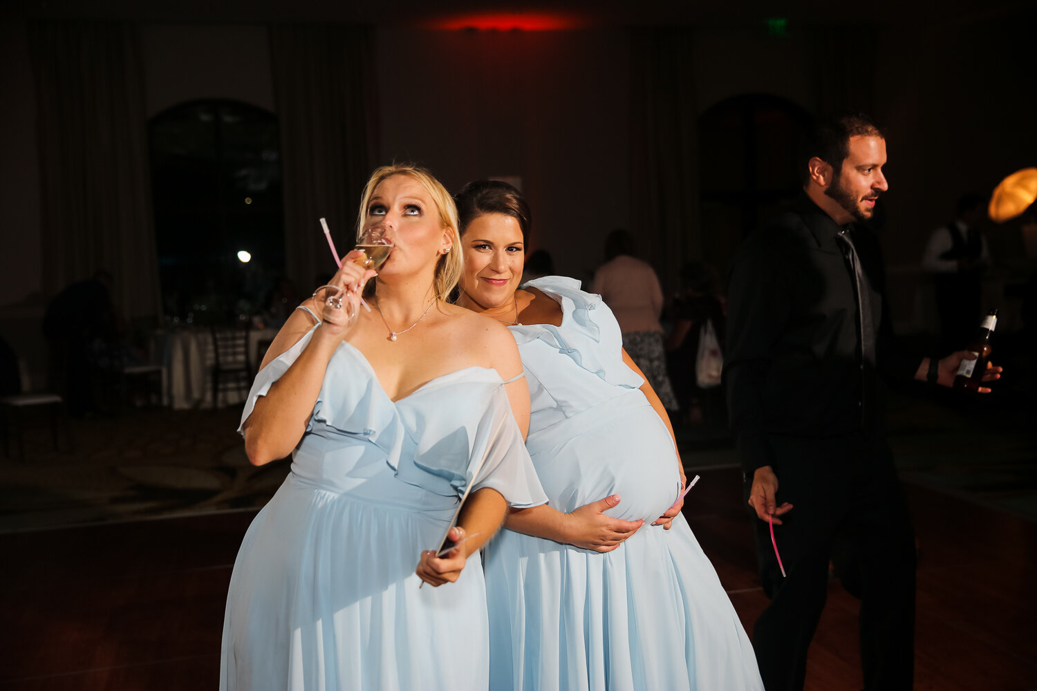 bridesmaids being silly