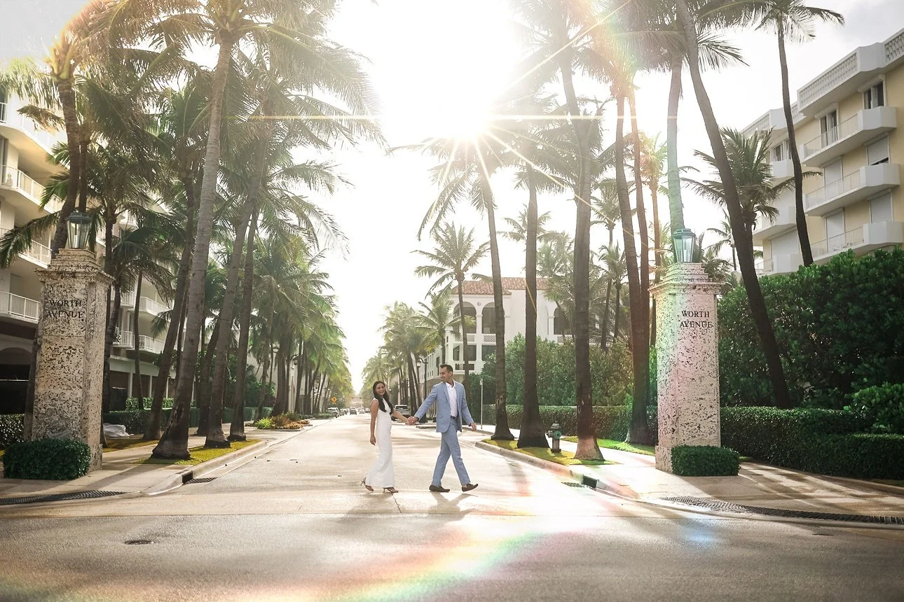 Worth Avenue Engagement | Palm Beach Engagement Photography