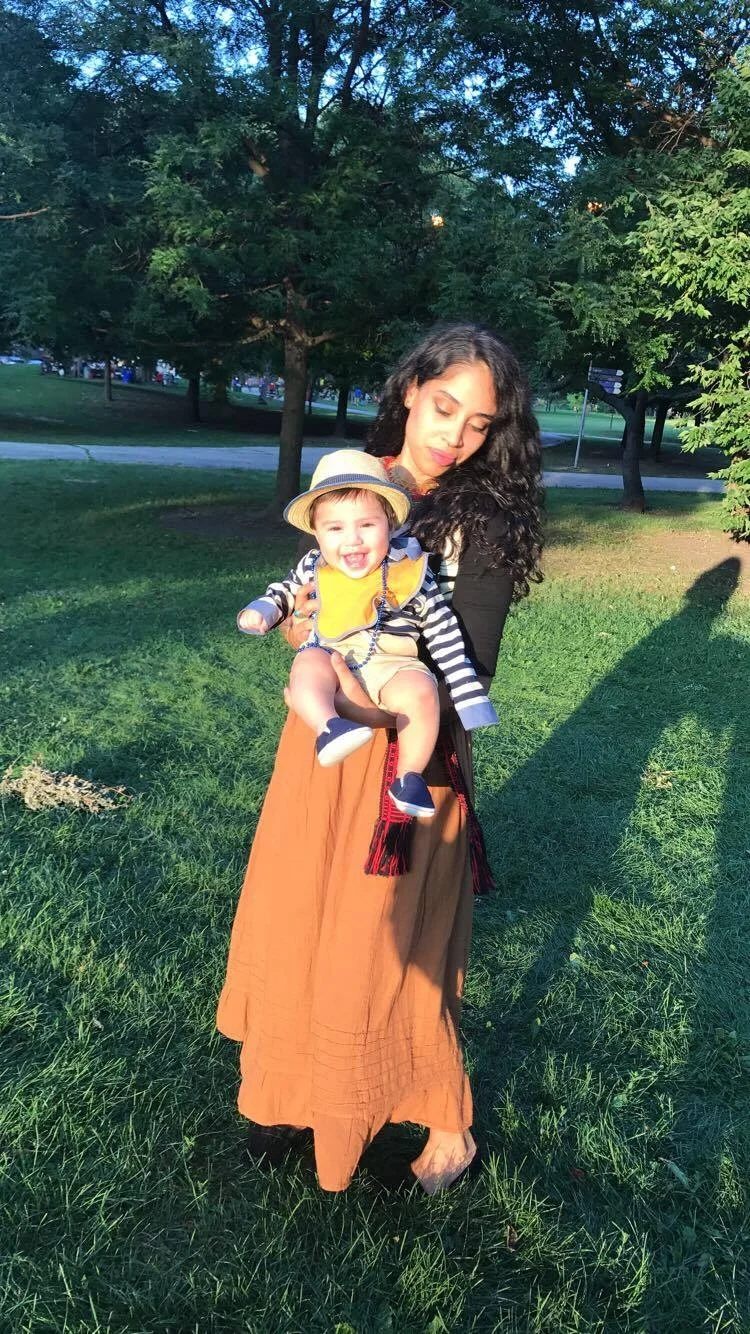 With my sweet nephew 'Gordo' at Riis Park in Chicago 