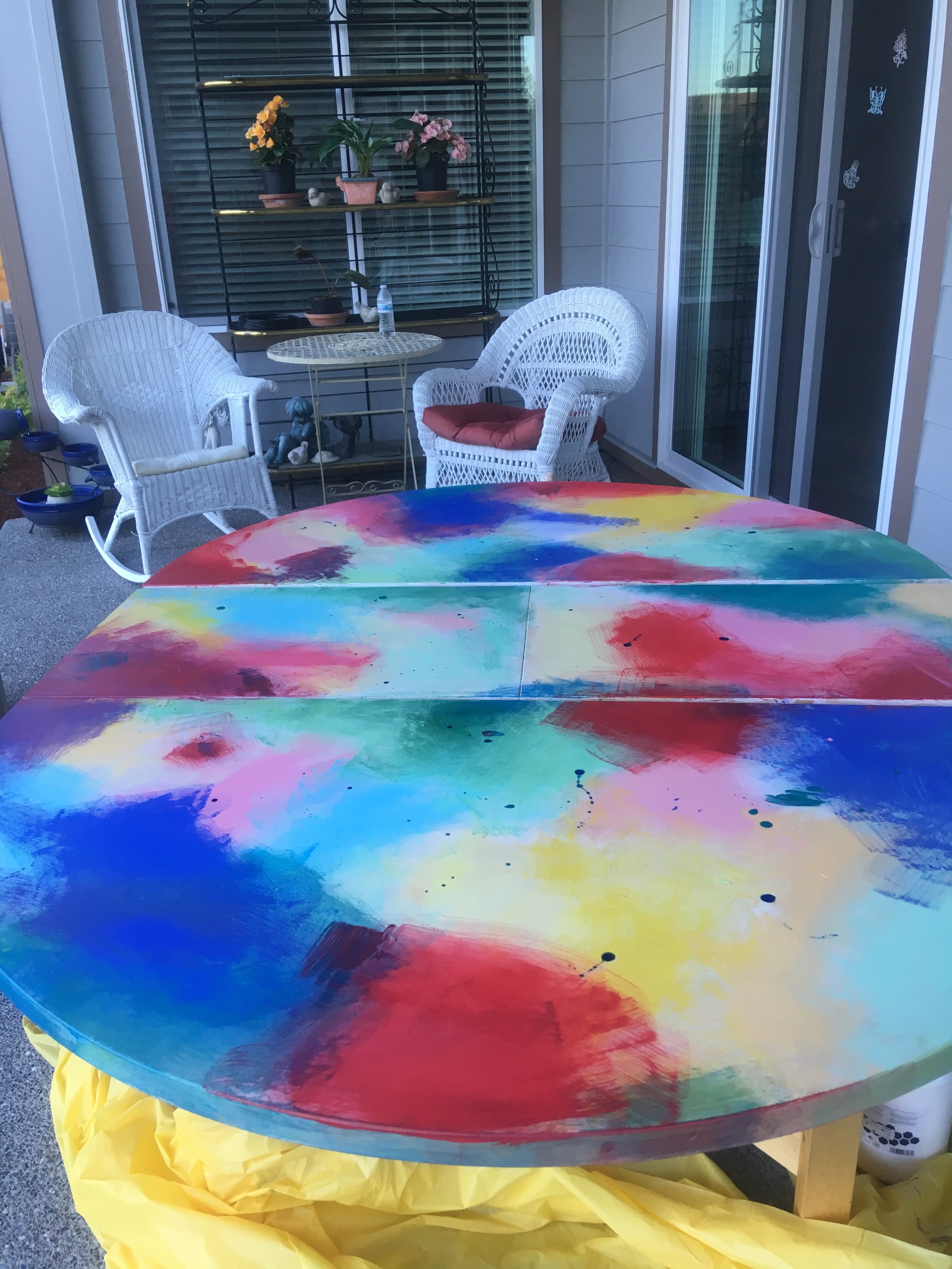 I was ready to start painting flowers. I used my sketchbooks and the flowers we just planted in our garden as patient models.