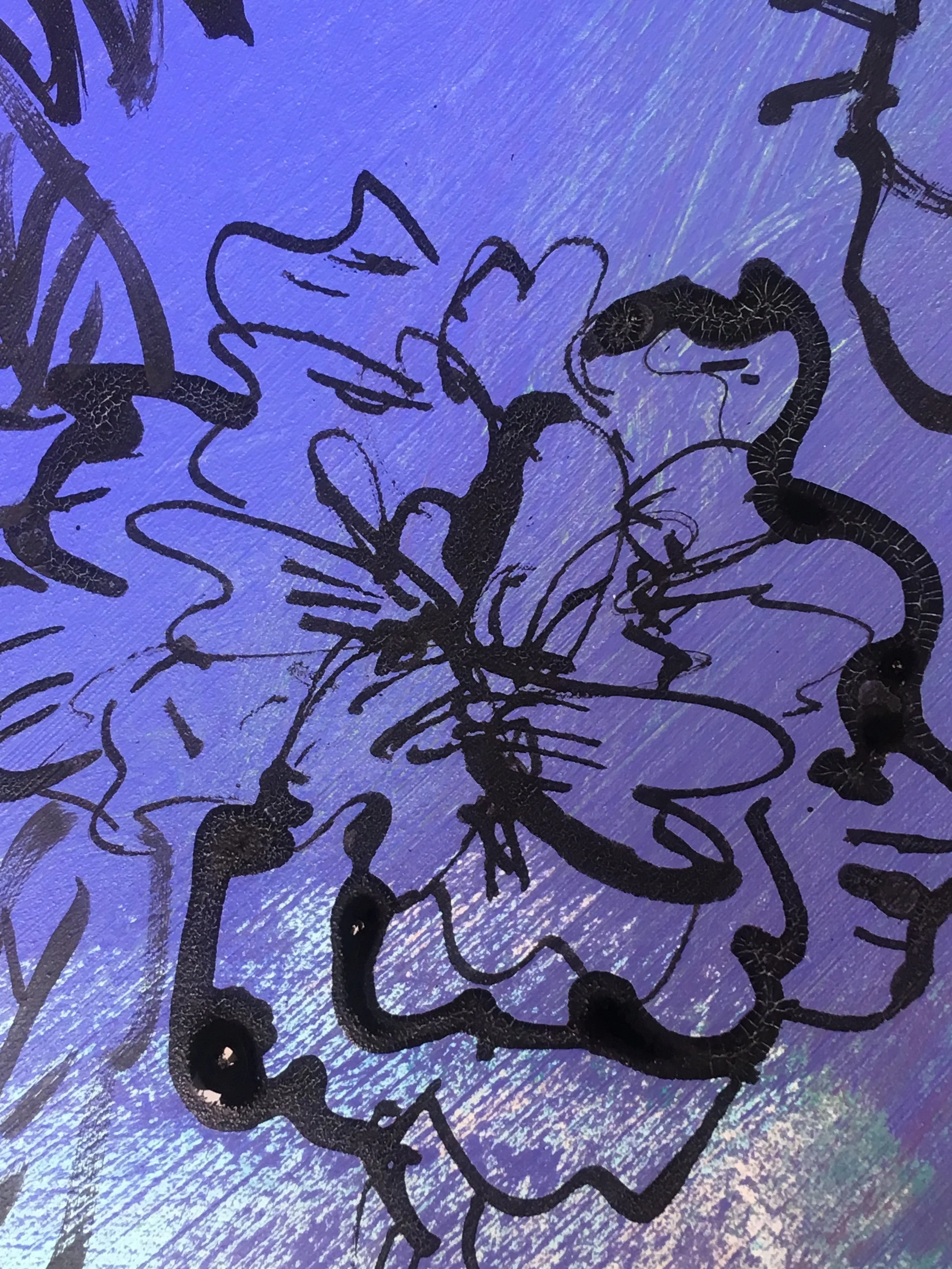 Painting flowers, planting flowers