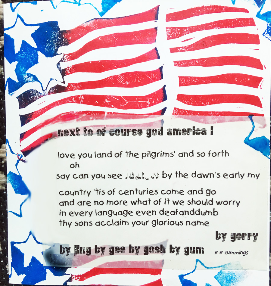 Something from my archives that i created for a postcard exchange.